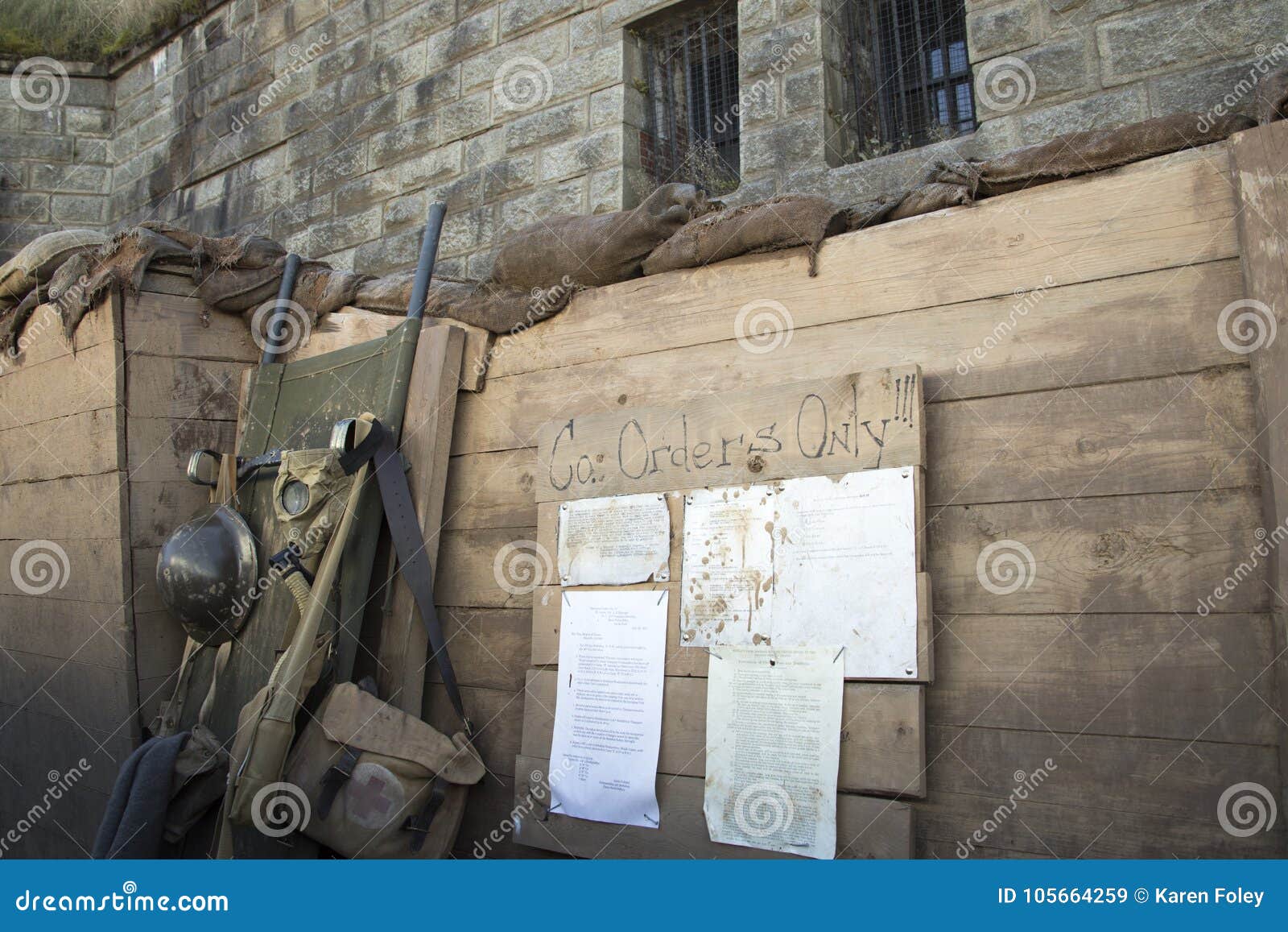 weapons and orders in wwi trenches