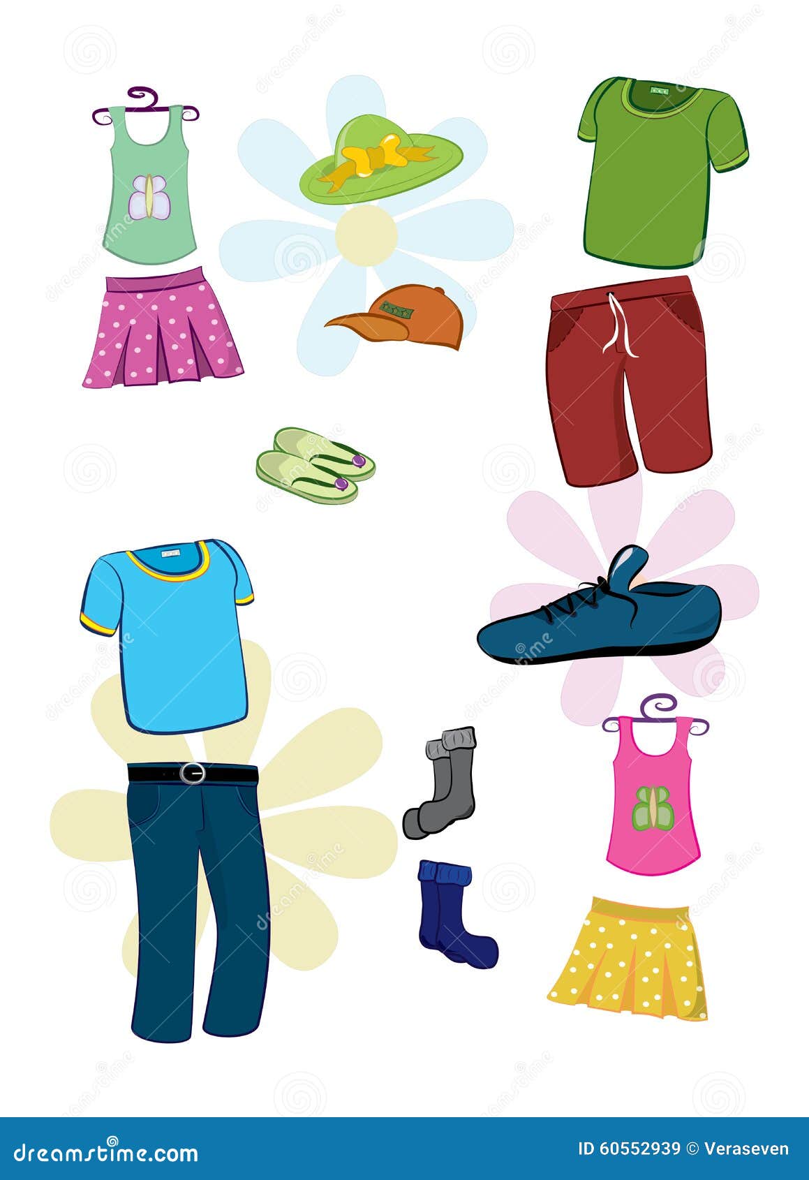 Wear clothes stock vector. Illustration of butterfly - 60552939