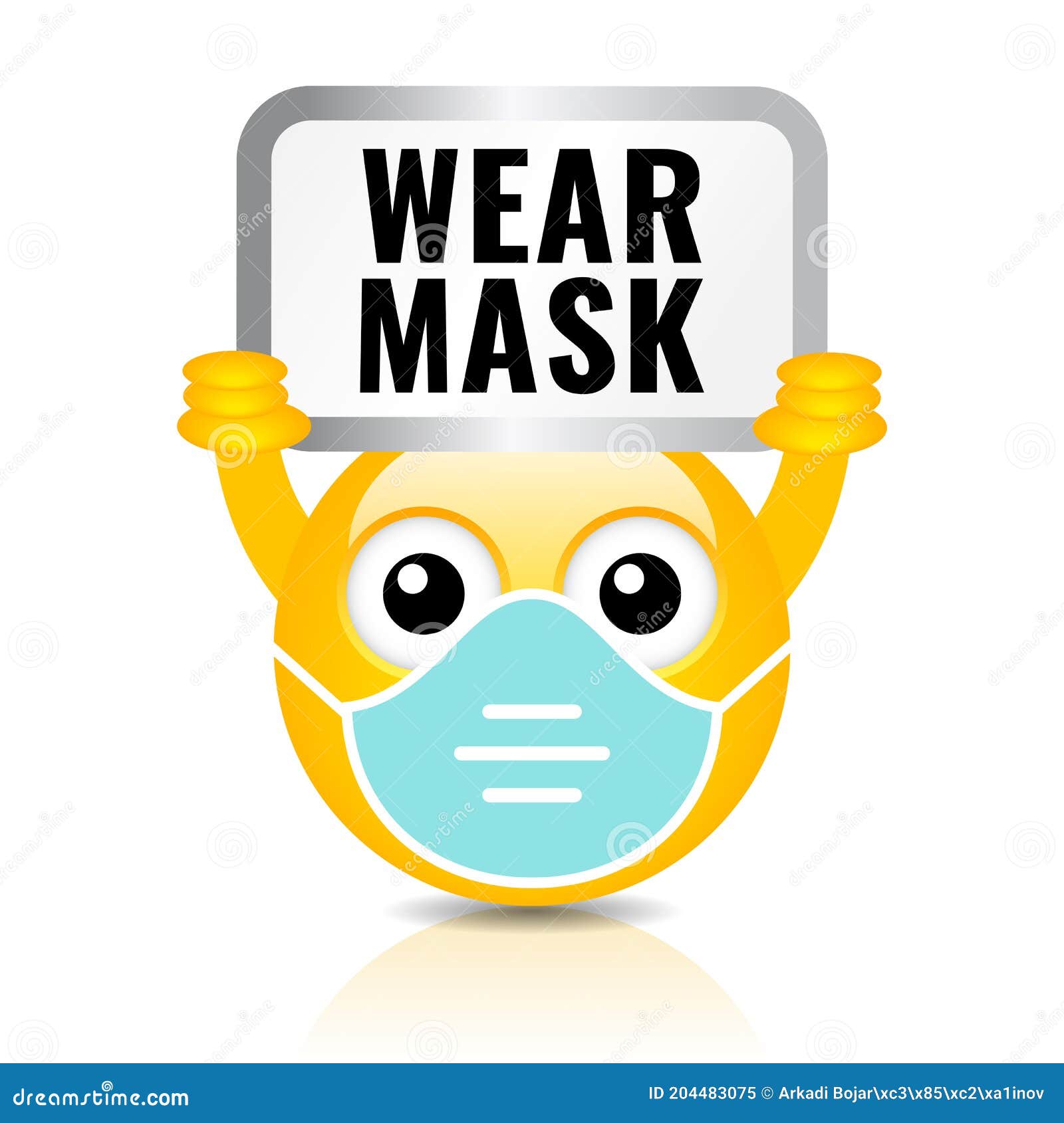 wear face mask  sign