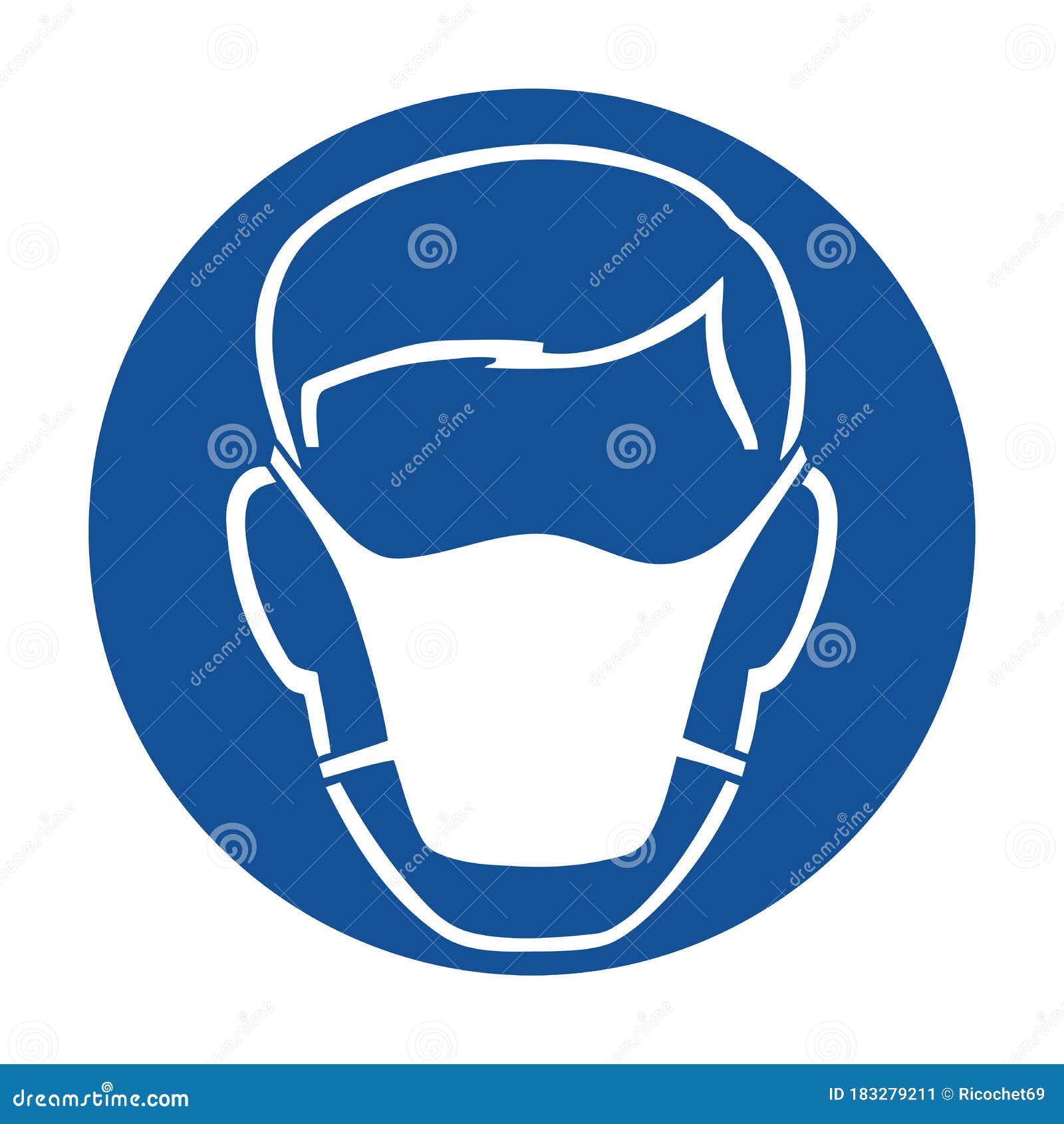 wear mask safety pictogram