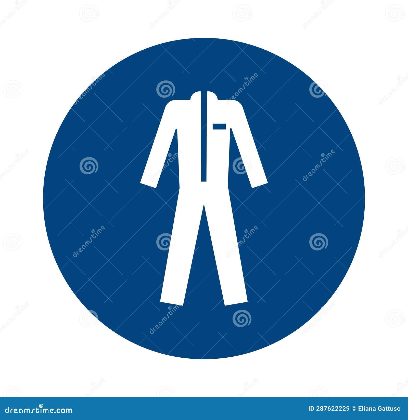 Wear Protective Clothing Symbol Stock Illustration Illustration of