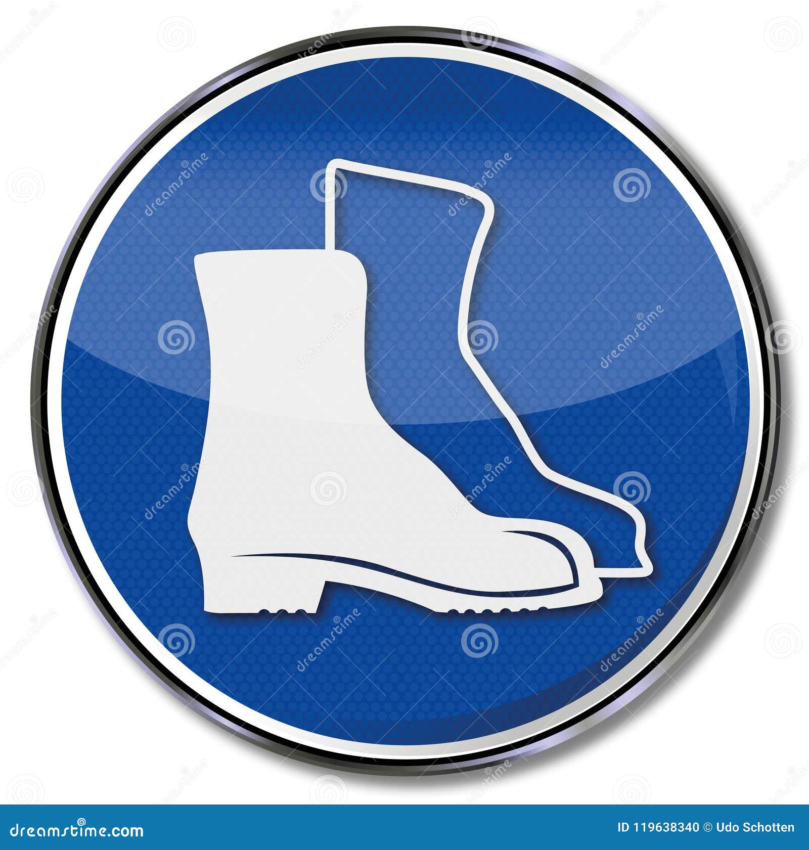 Always wear safety shoes stock vector. Illustration of devices - 119638340