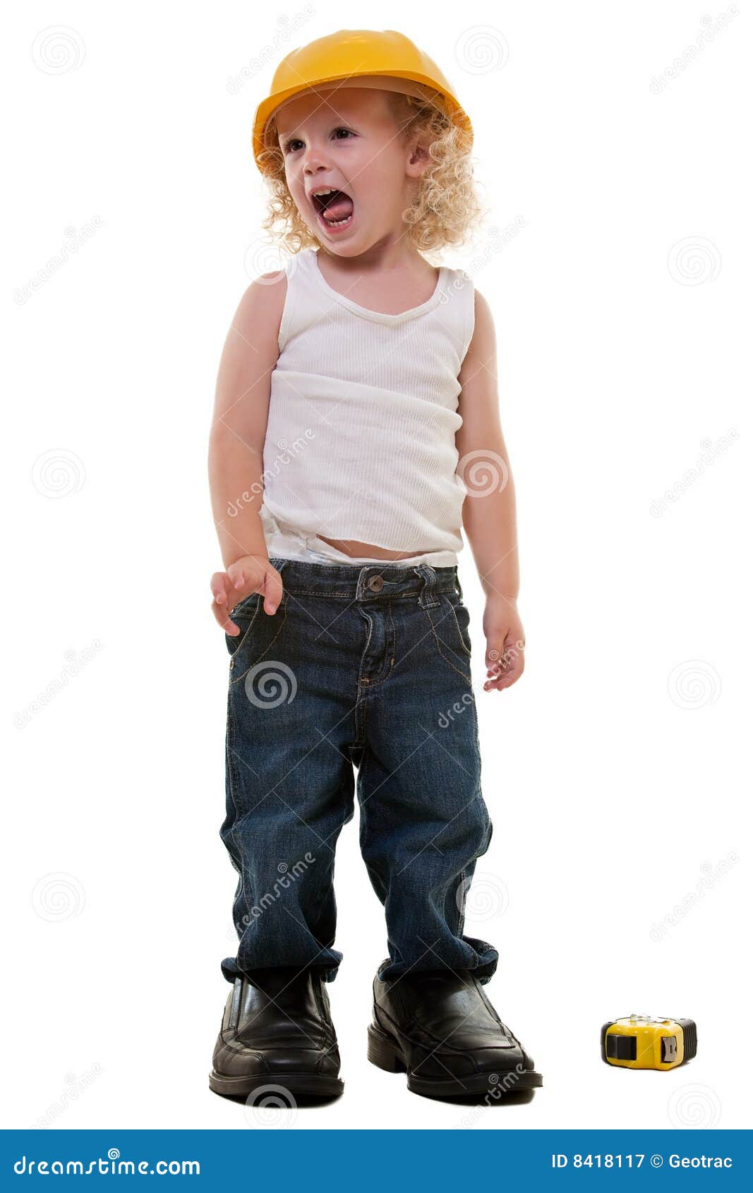 Wearing dads shoes stock image. Image of concept, expression 8418117