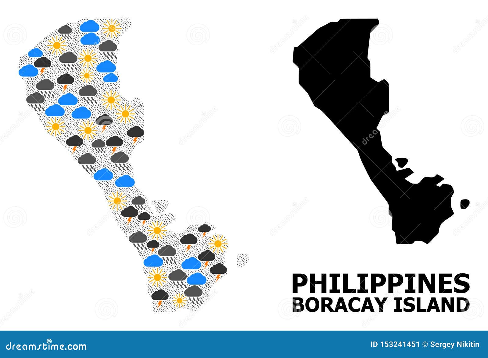Weather Collage Map Of Azores Flores Island And Rubber Badge Vector
