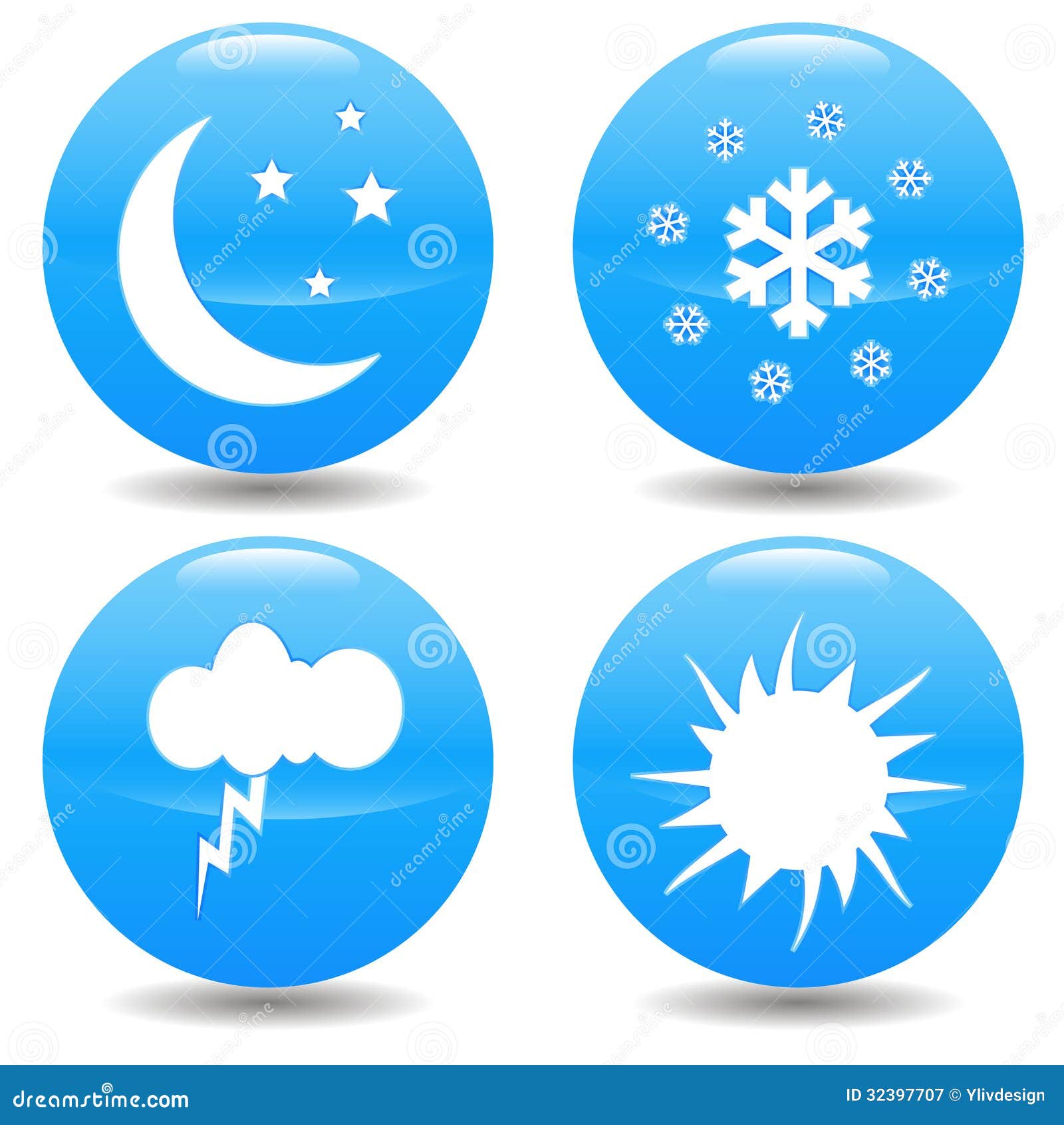 Weather icons stock illustration. Illustration of forecast 32397707