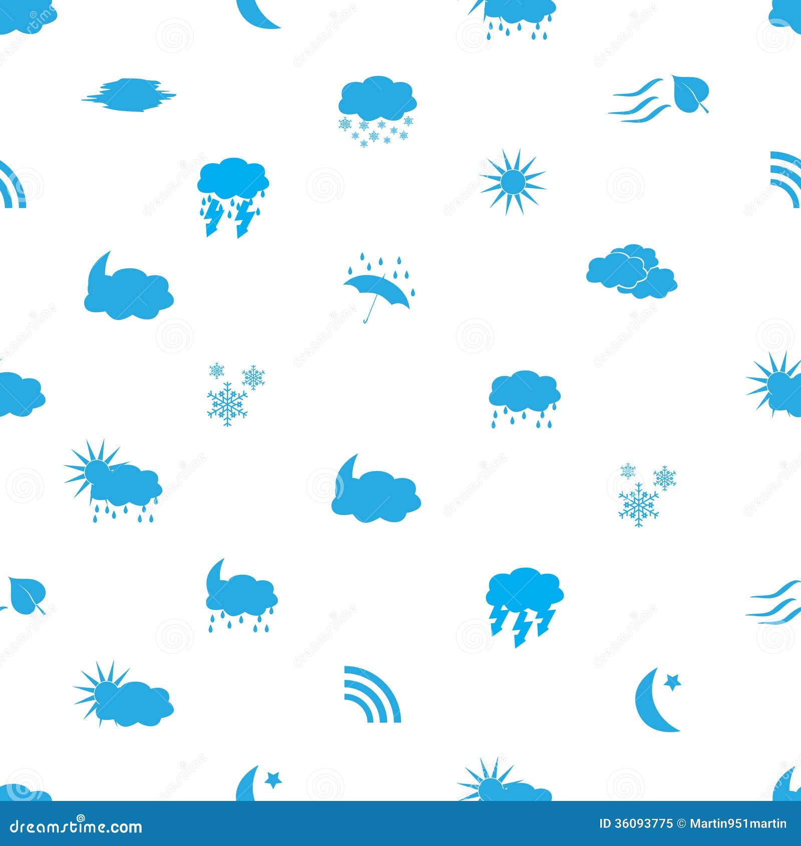 Weather Icons Pattern Eps10 Stock Vector Illustration of lighting