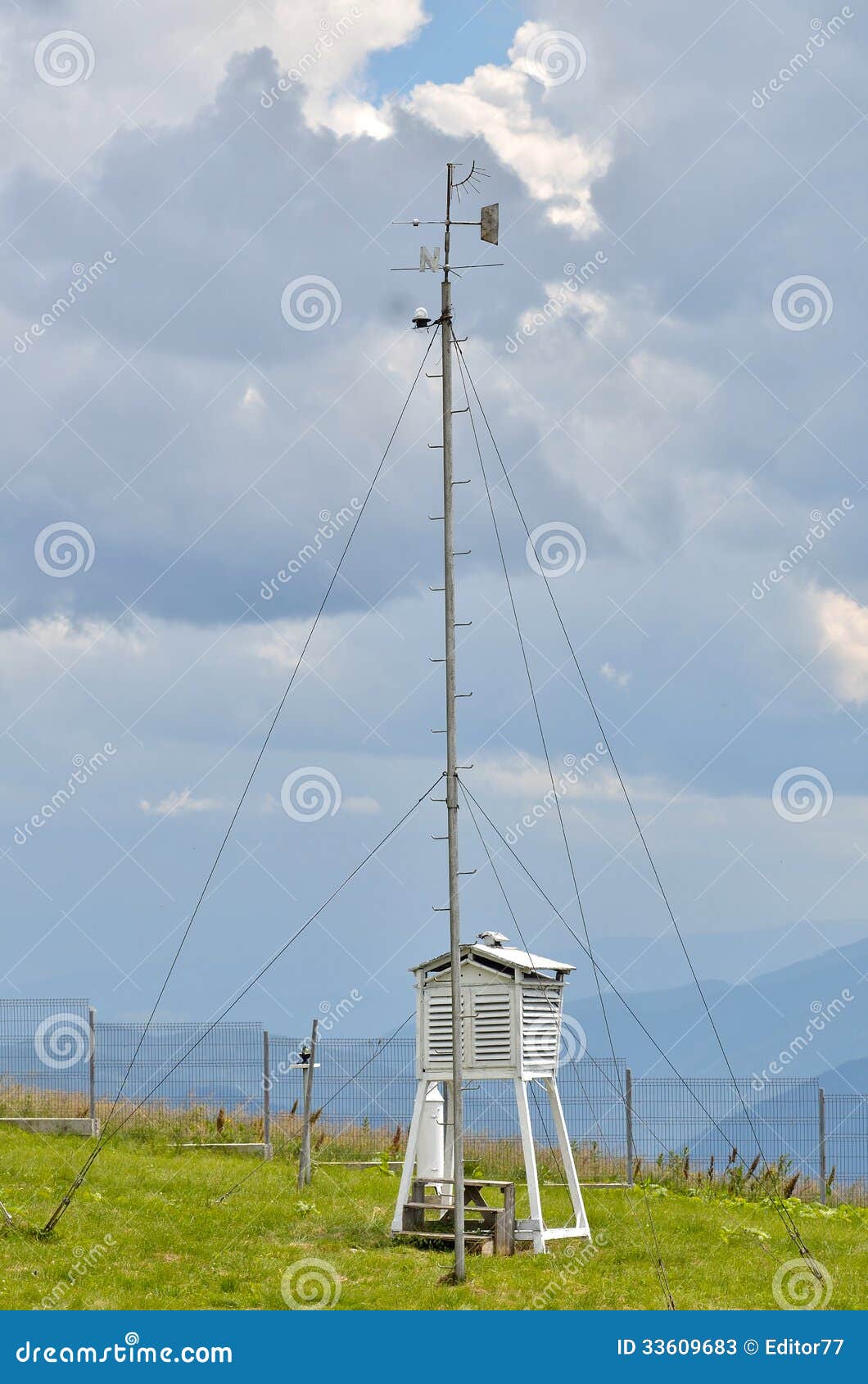 Weather Meteorological Station Stock Image Image of conditions, solar