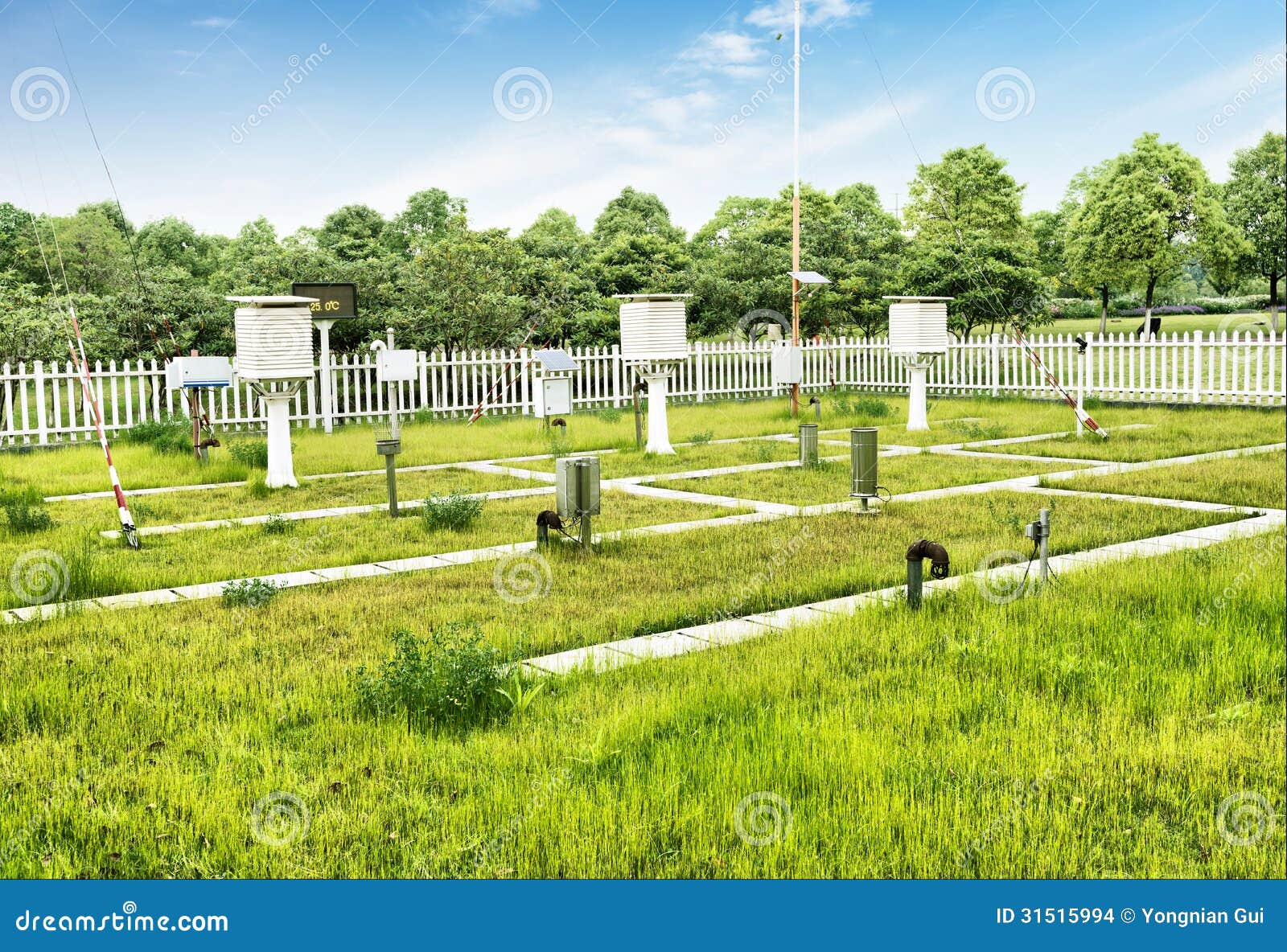 Weather station stock photo. Image of container, landscape 31515994