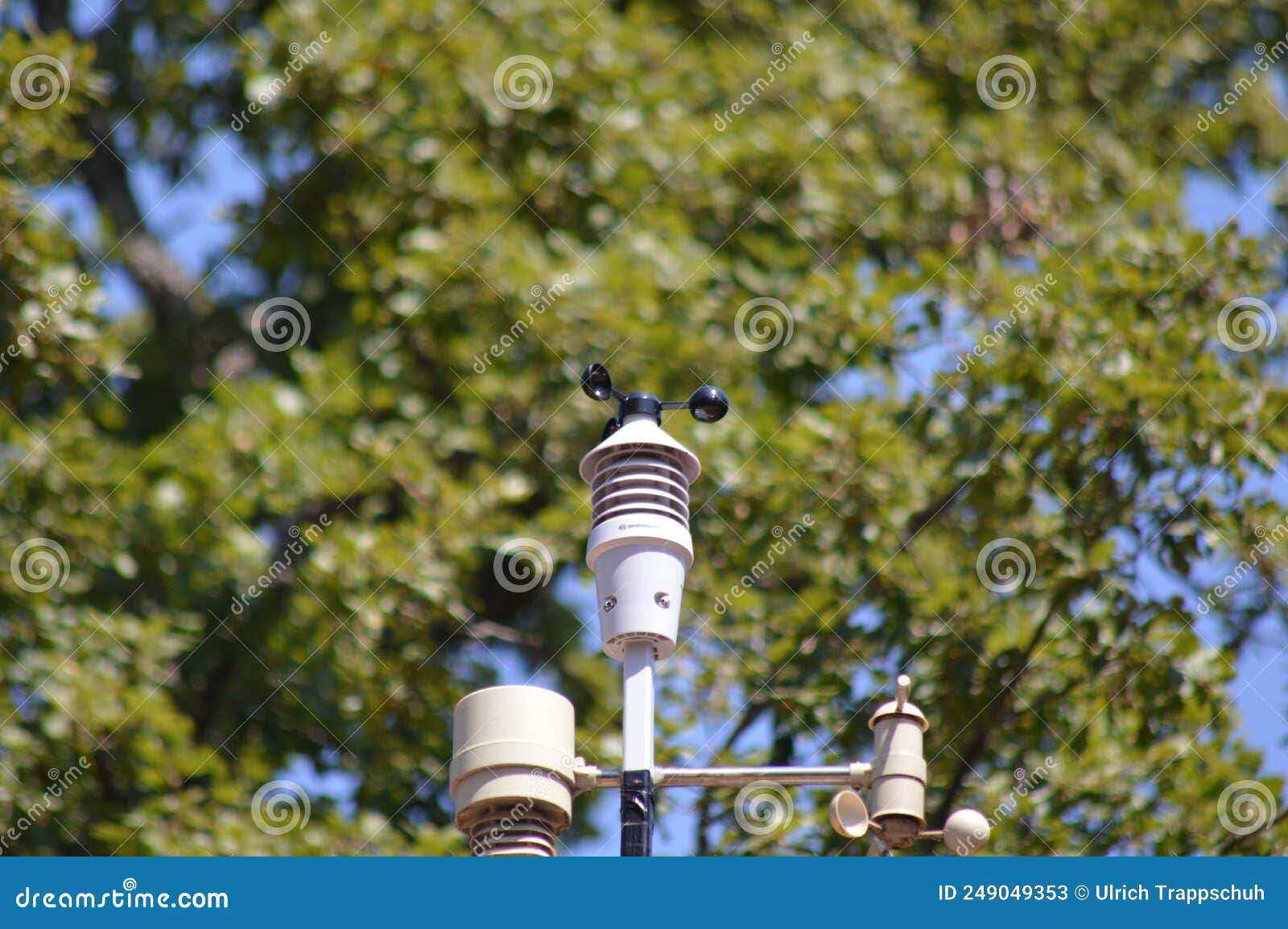 A Weather Station in the Garden Editorial Stock Photo Image of