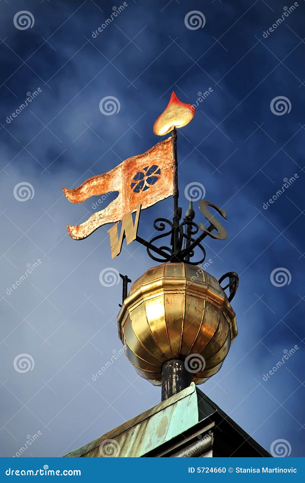 Weather vane stock photo. Image of west, south, east, home 5724660