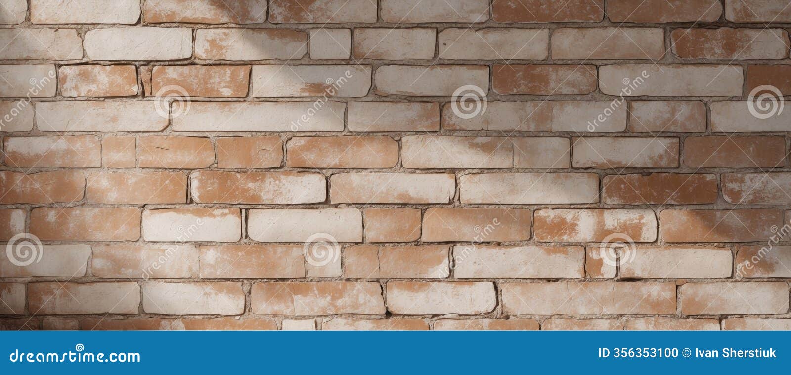 weathered brown brick wall texture for backgrounds and  with ample space for text or graphic overlays