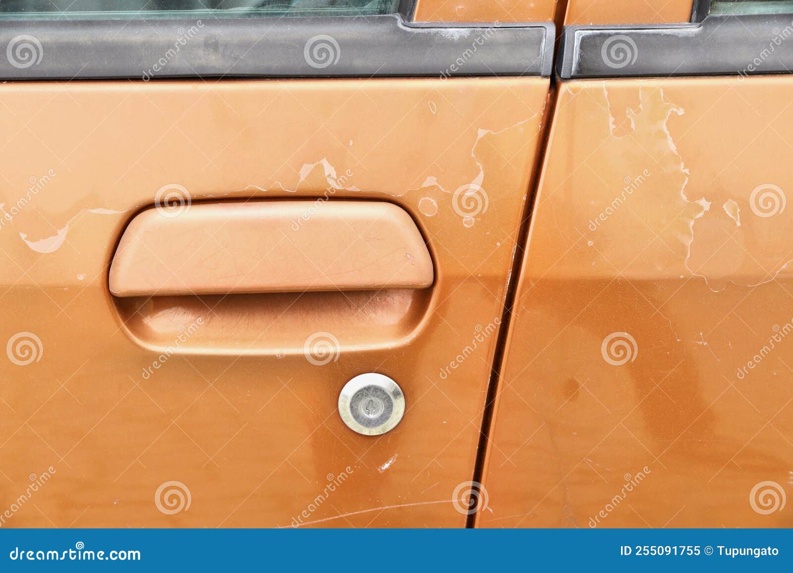 Weathered car paint stock image. Image of youngtimer 255091755