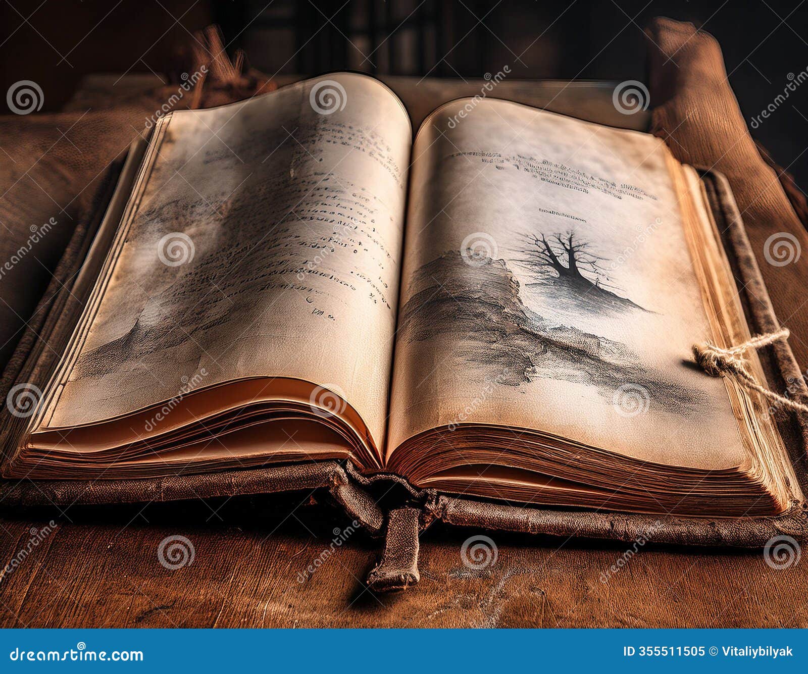 a weathered diary left open with faded ink, representing the silent pain of unspoken thoughts and hidden struggles
