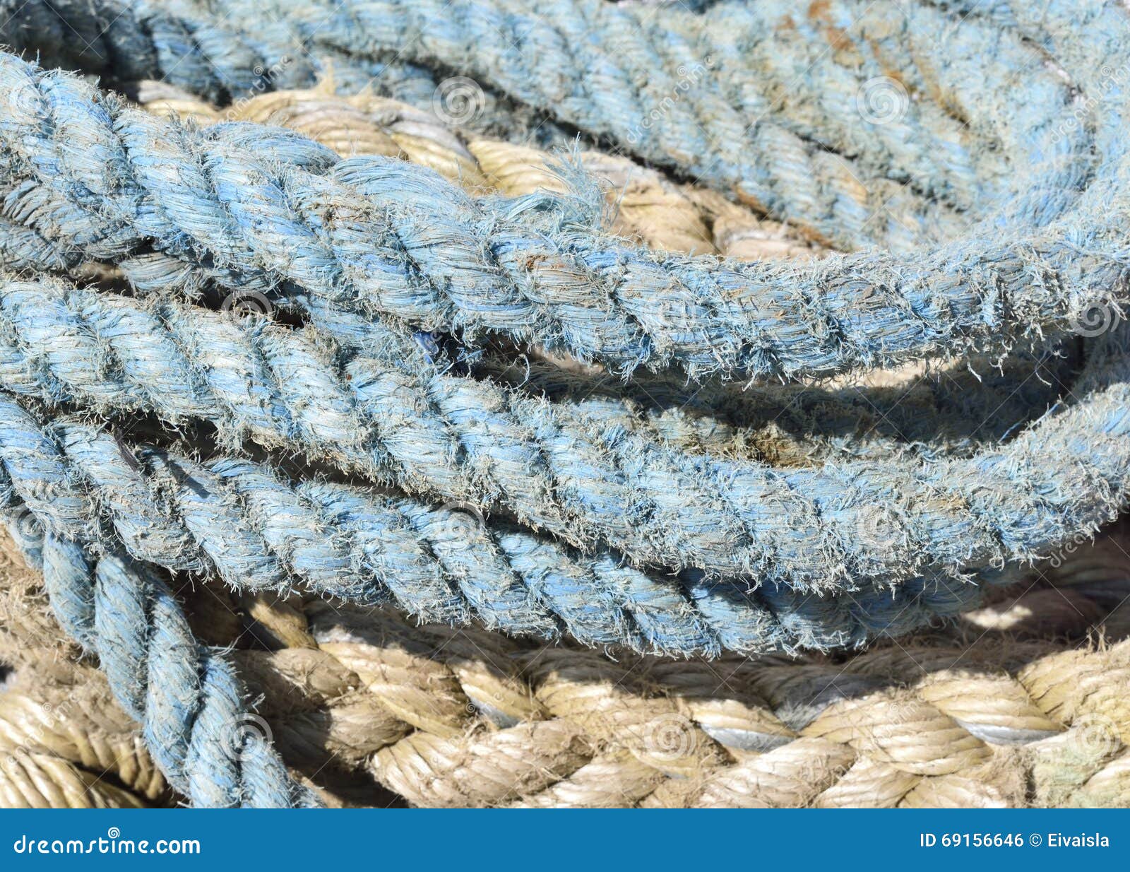 Weathered, Old Nautical Ropes Stock Photo Image of material, macro