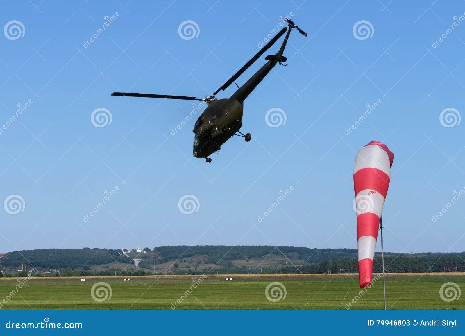 Weathervane and Aviation at the Airport. Stock Image Image of