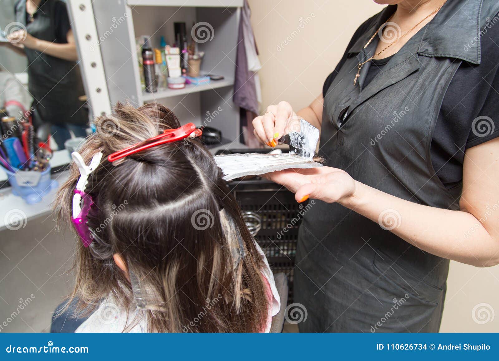 Weave Hair in a Beauty Salon Stock Photo Image of weave, closeup