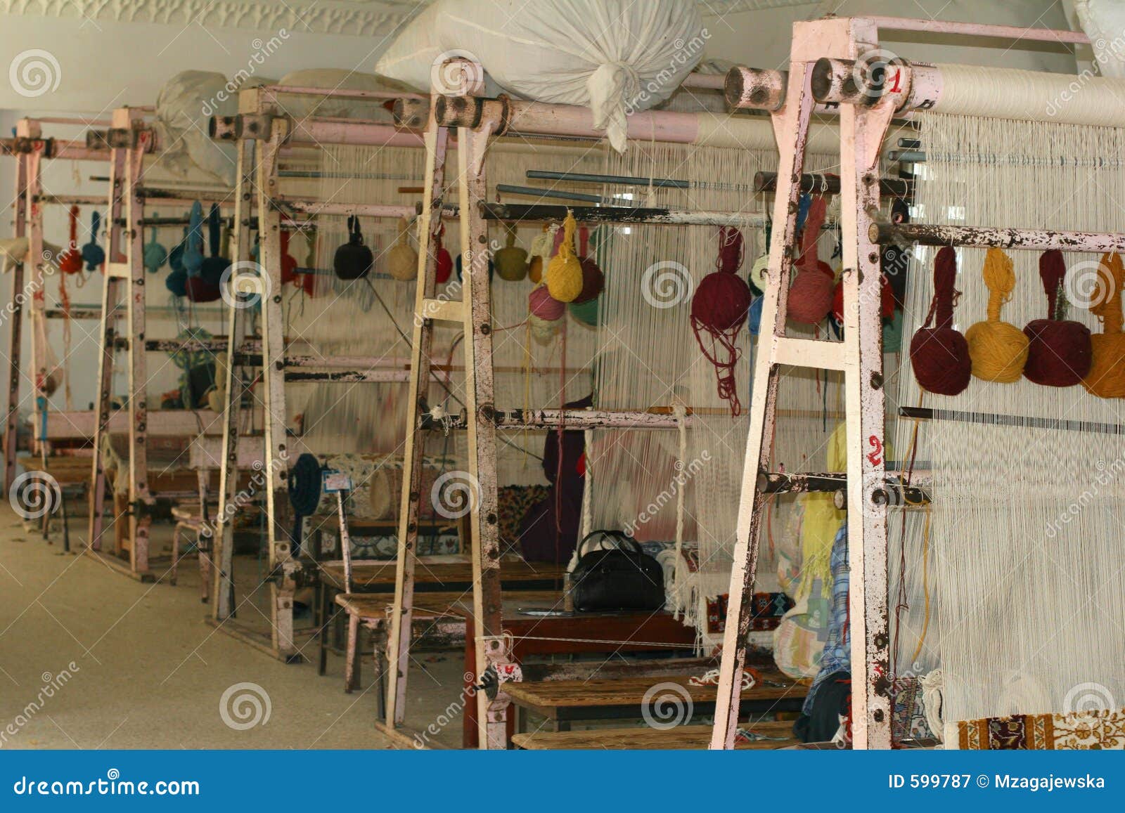 Weaver s shop stock image. Image of ball, traditional, hand - 599787