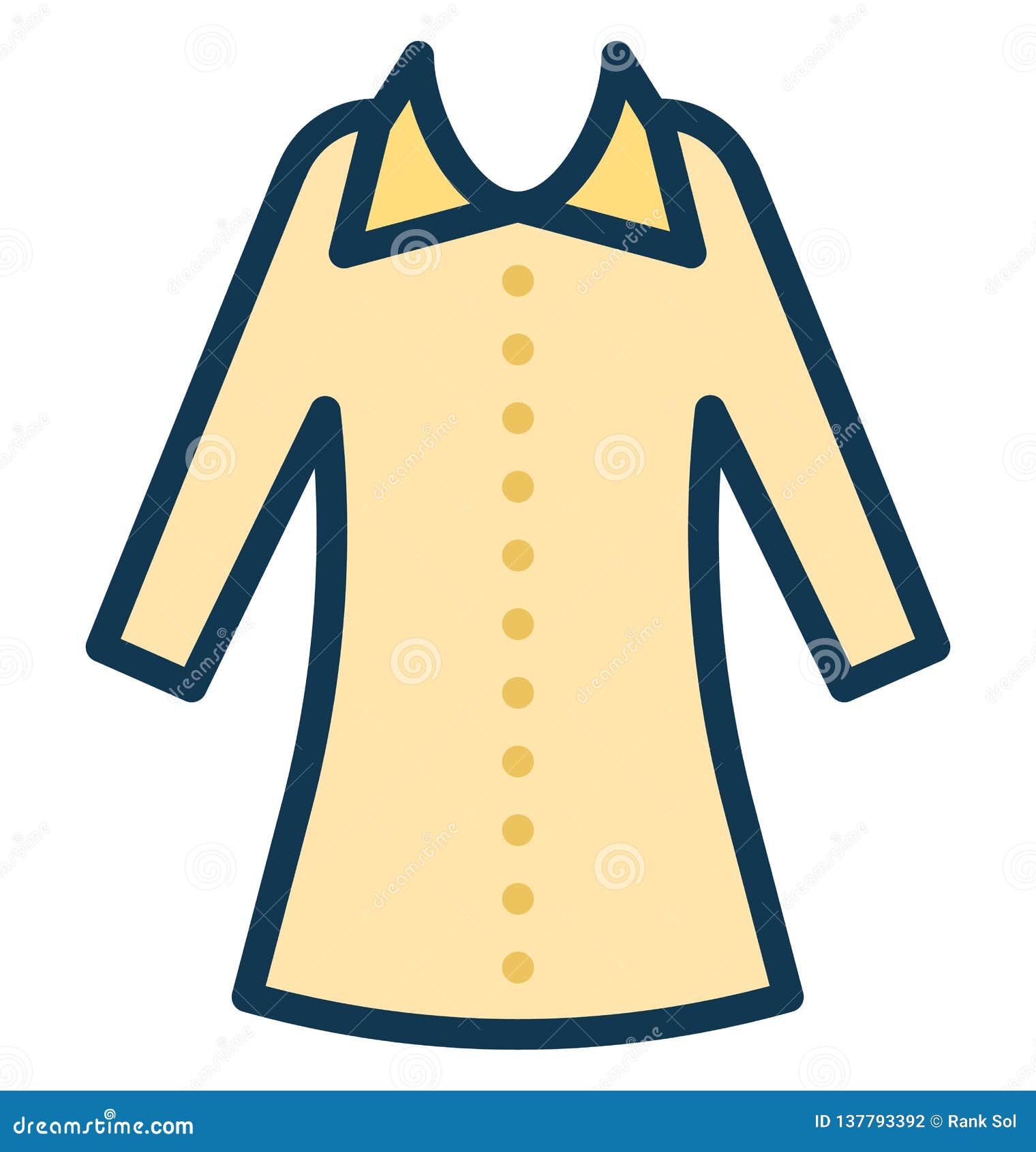 Golf Shirt Isolated Vector Icon that Can Be Easily Modified or Edit