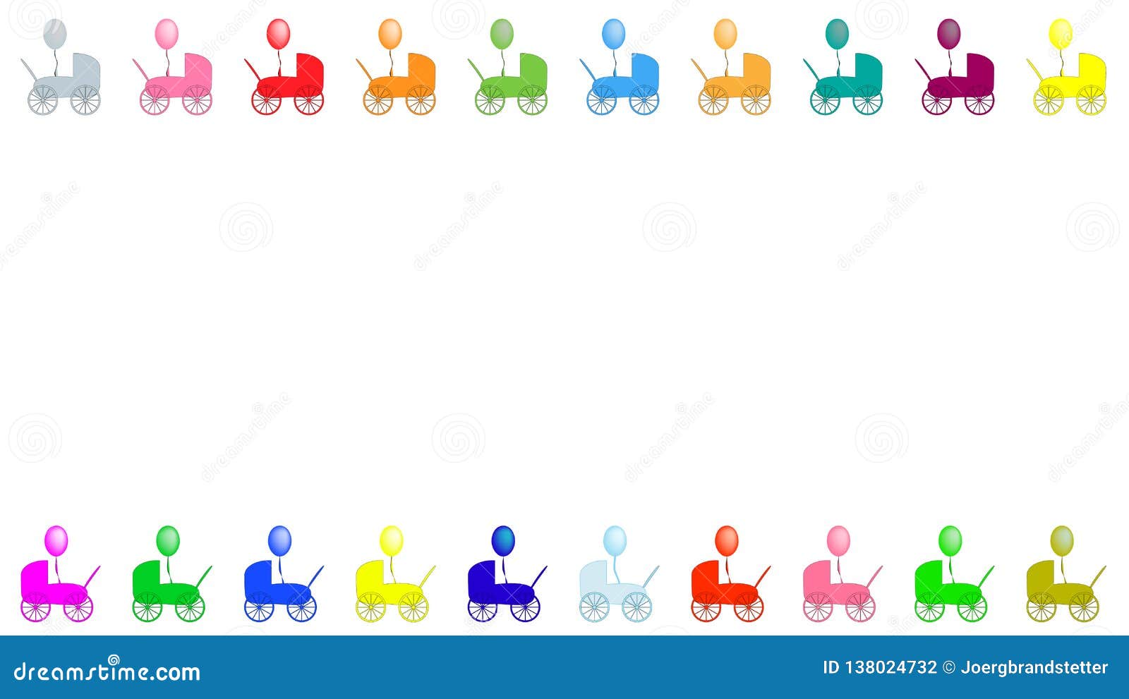 colourful prams