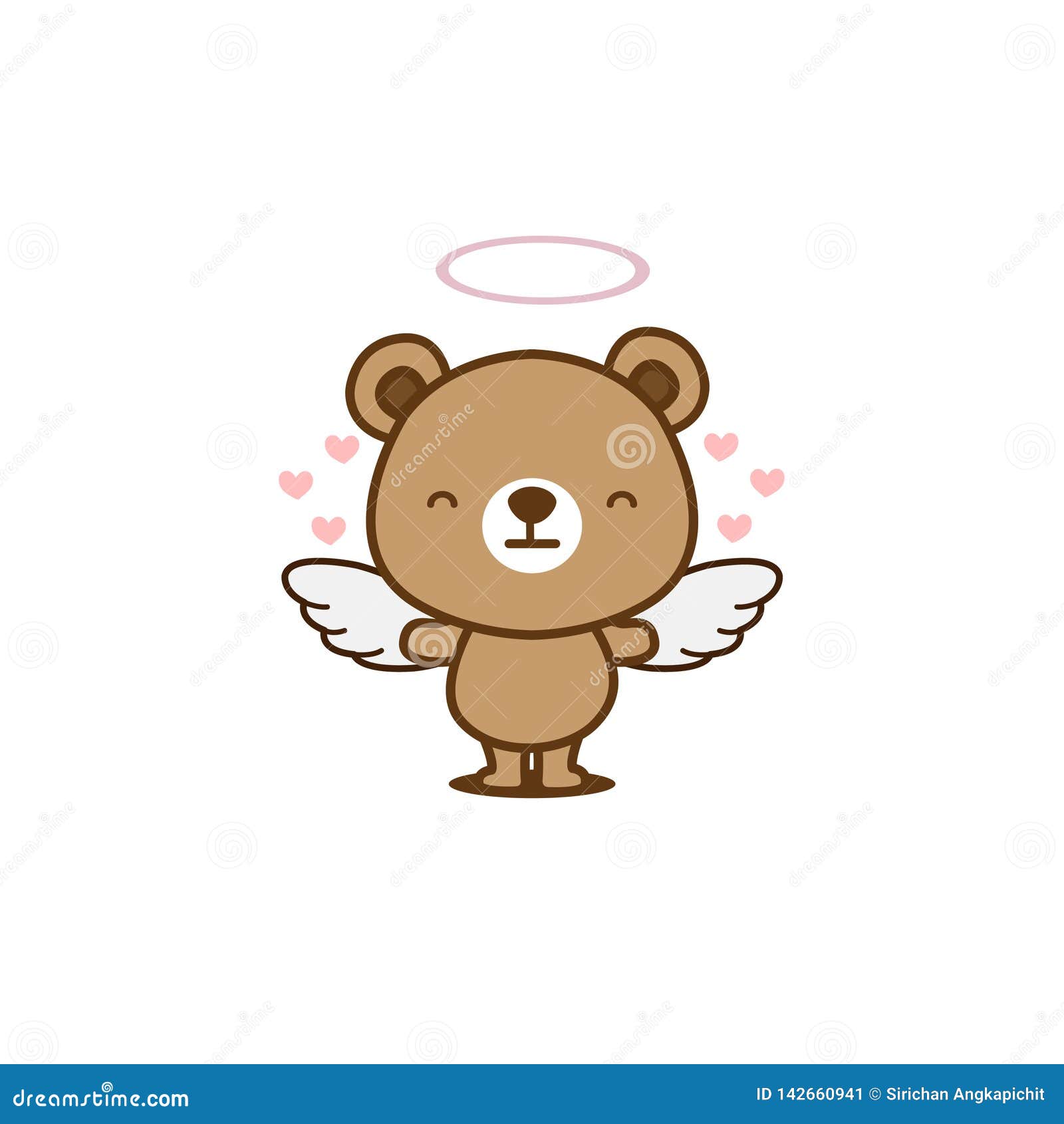 pic Cartoon Drawing Cute Angel Teddy Bear https www dreamstime com web image142660941