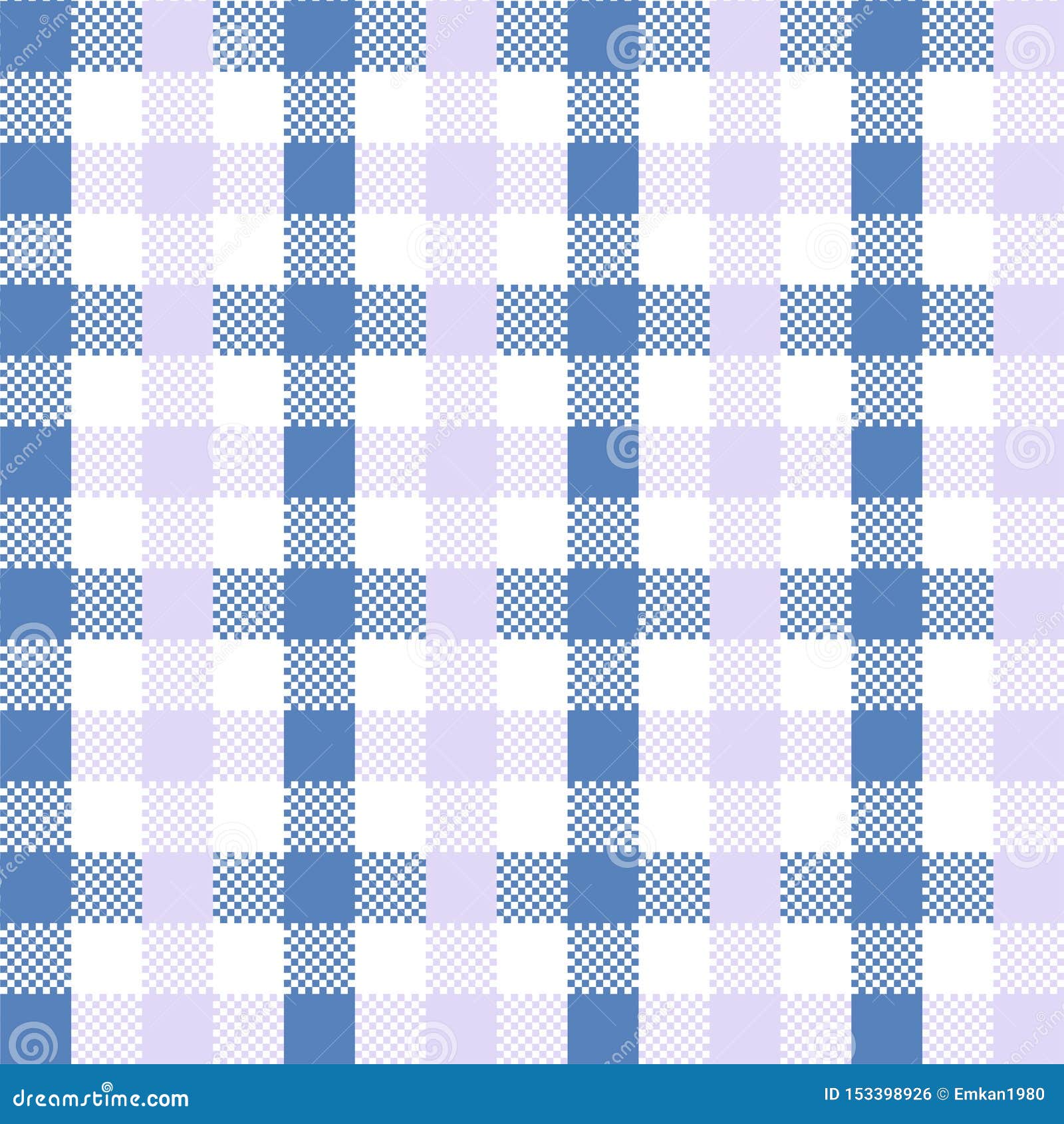 Blue Gingham pattern. stock illustration. Illustration of blanket
