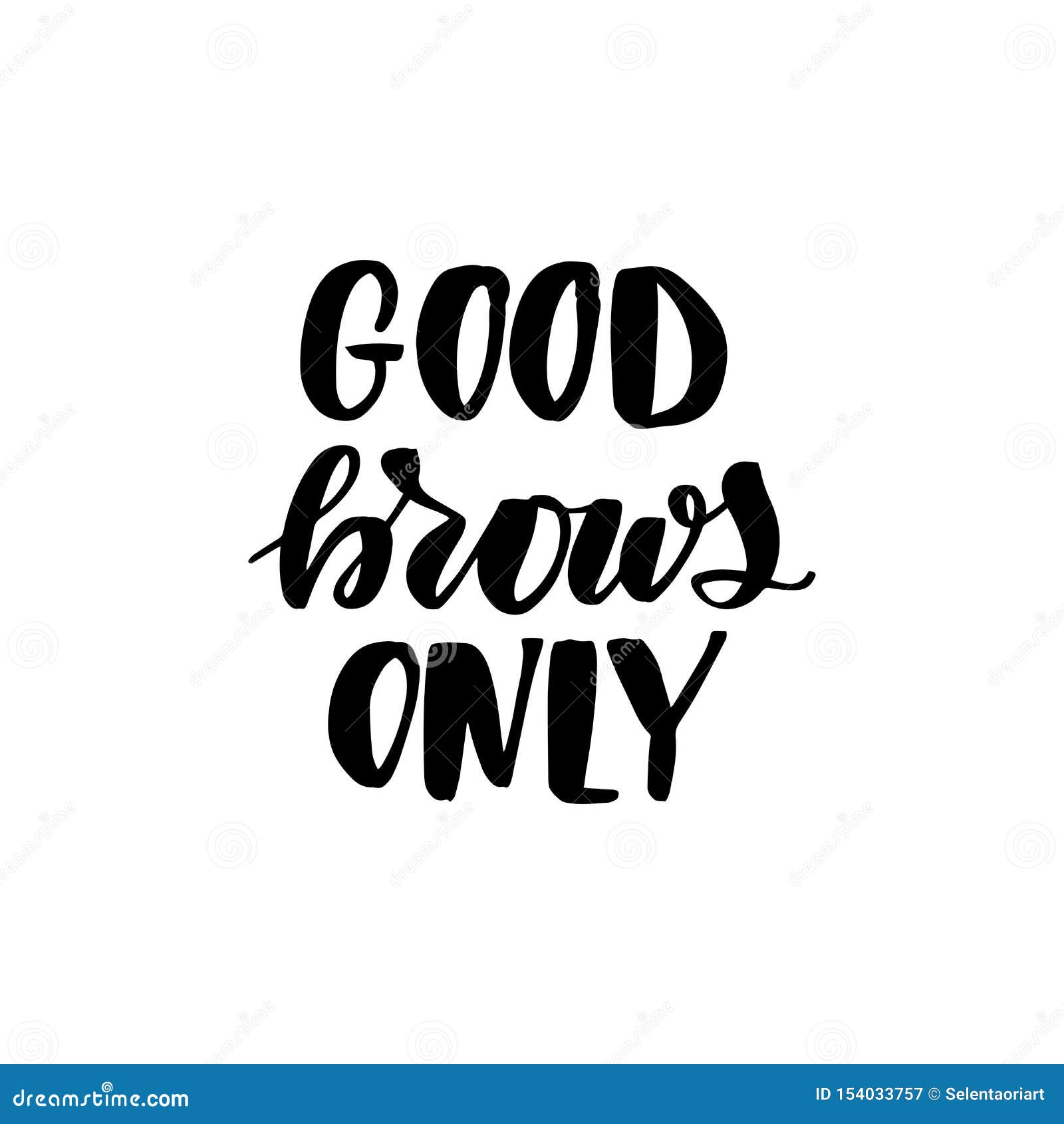 Good brows only stock vector. Illustration of badge - 154033757