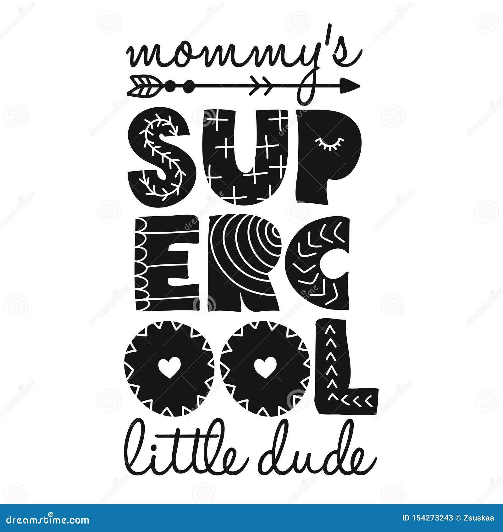 mommy`s super cool little dude - scandinavian style  text for clothes.