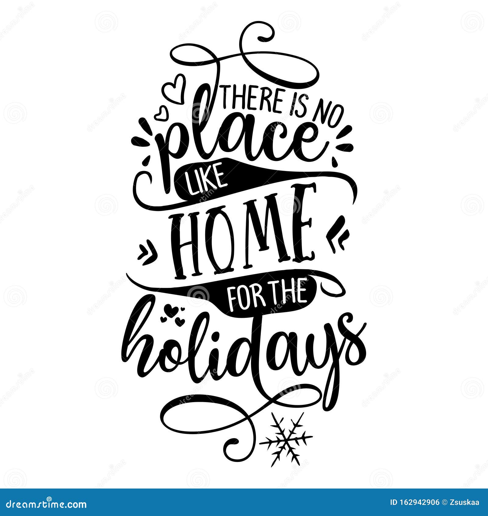Download There Is No Place Like Home For The Holidays Stock Vector ...