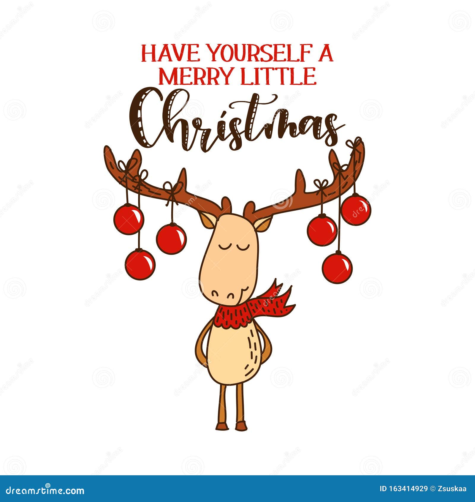 have yourself a merry little christmas - cute deer