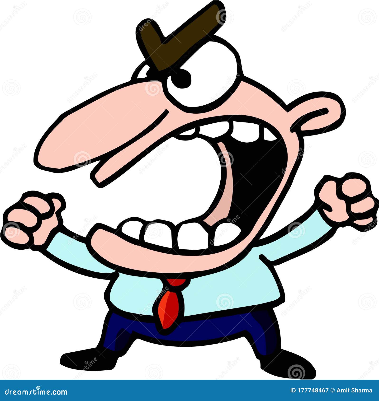 ANGRY MAN LOOSING TEMPER At WORK Stock Illustration Illustration Of angry-man-loosing-temper-at-work-stock-illustration-illustration-of