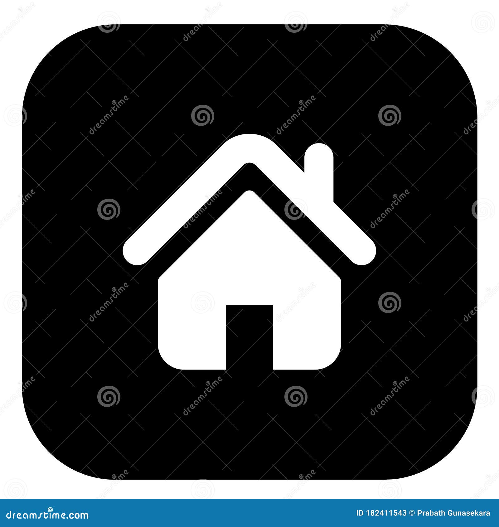 black & white home icon for websites