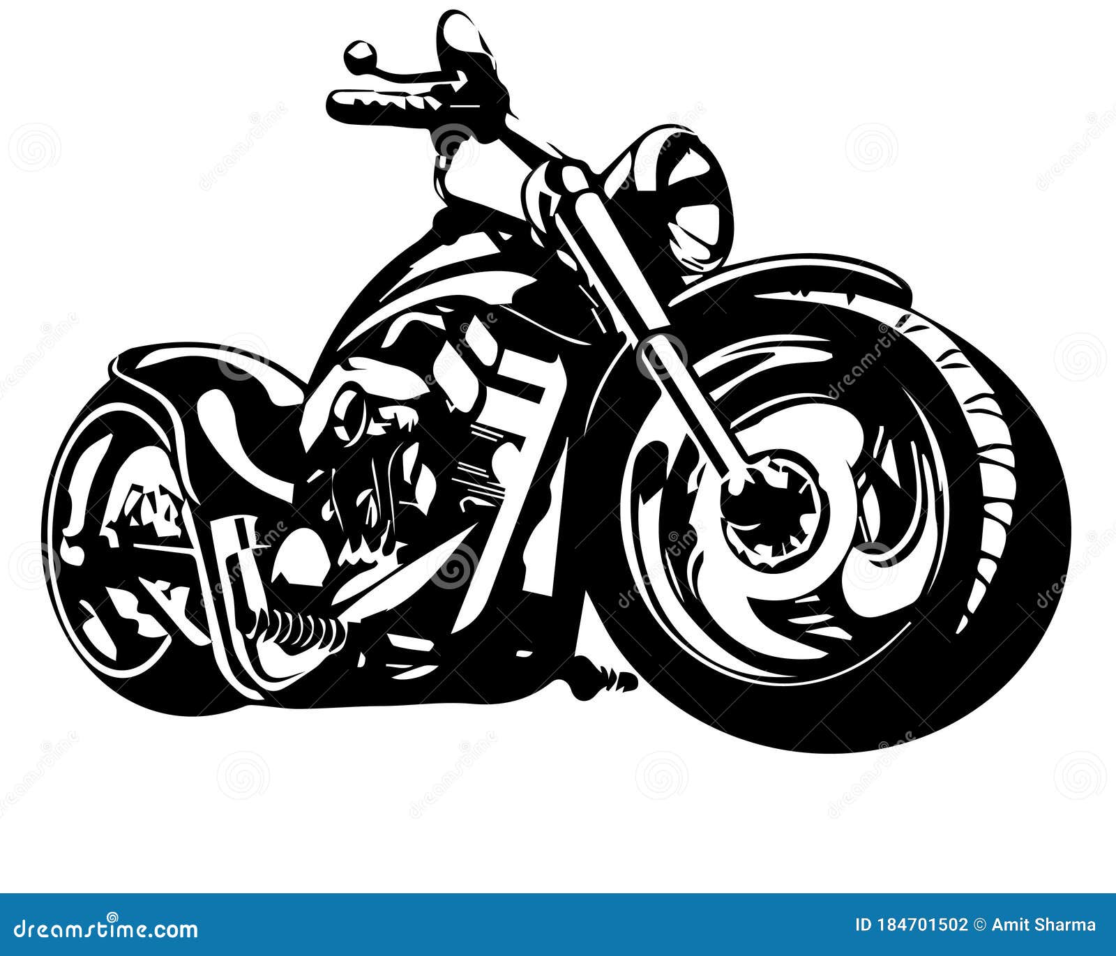Motorbike. Cartoon Vector | CartoonDealer.com #16328063