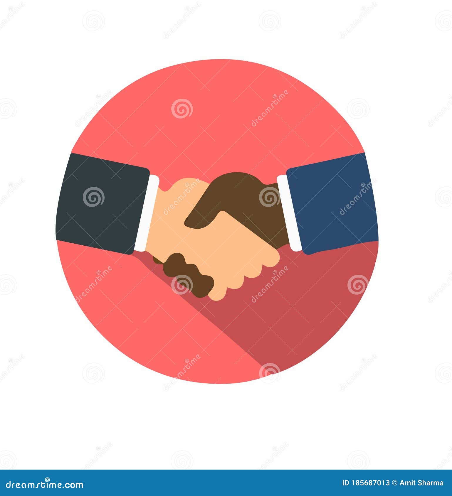 HEADS of STATES SHAKING HANDS ILLUSTRATION Stock Illustration