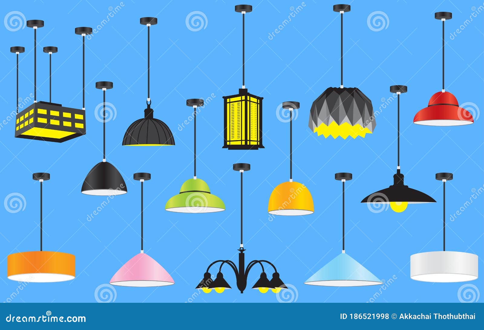 Hanging Light Fixture Stock Illustrations 617 Hanging Light Fixture