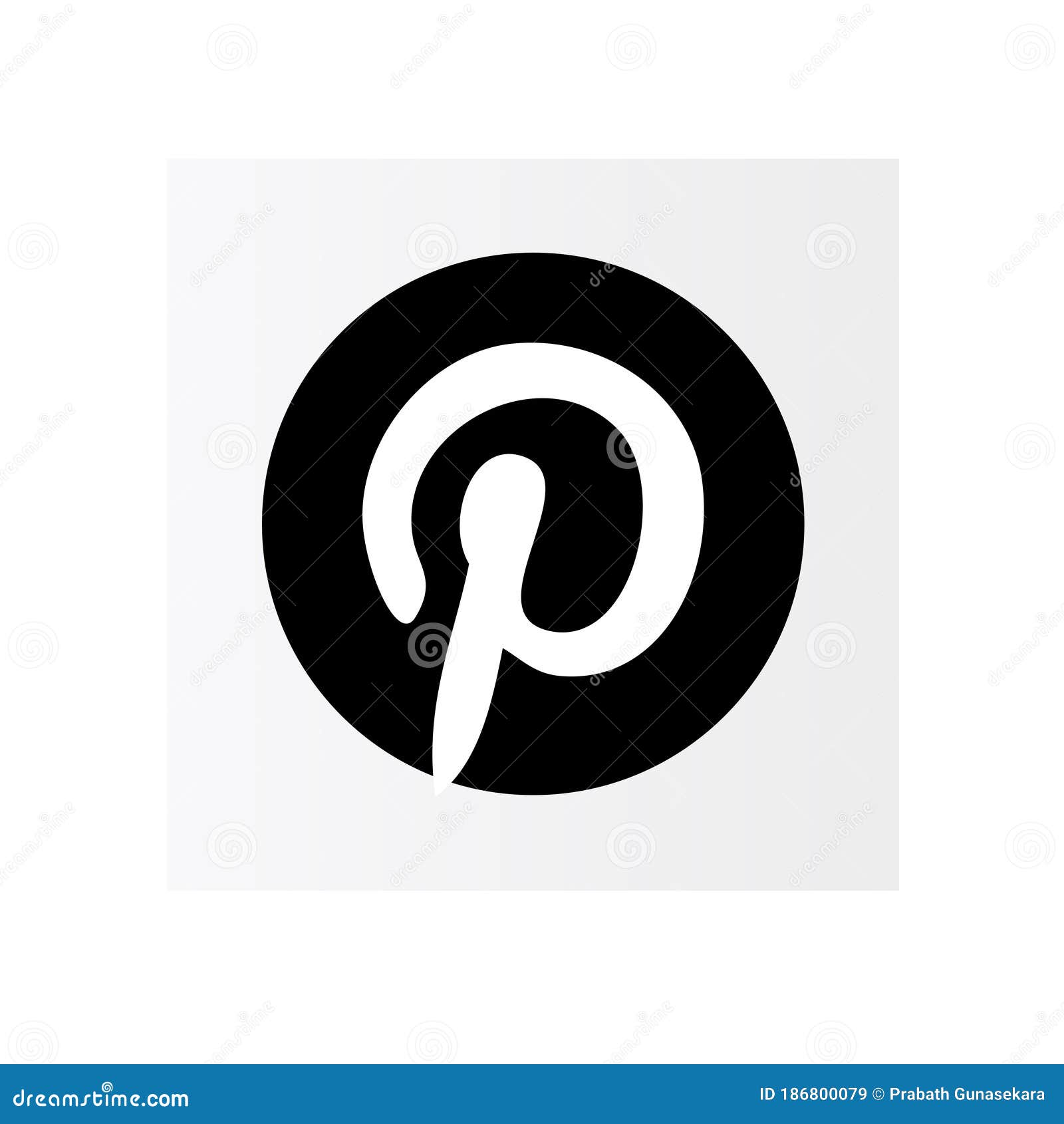 Pinterest Logo Aesthetic Vactor, Pinterest Logo Assets Cartoon Vector