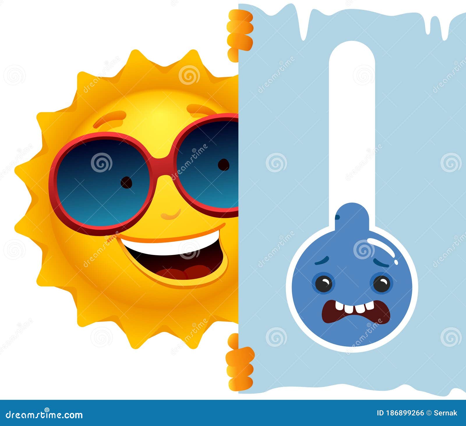Cartoon Sun Looking Cold Thermometer. Stock Vector - Illustration of energy, happy: 186899266 Cartoon Sun Looking Cold Thermometer. Stock Vector - Illustration of energy, happy: 186899266