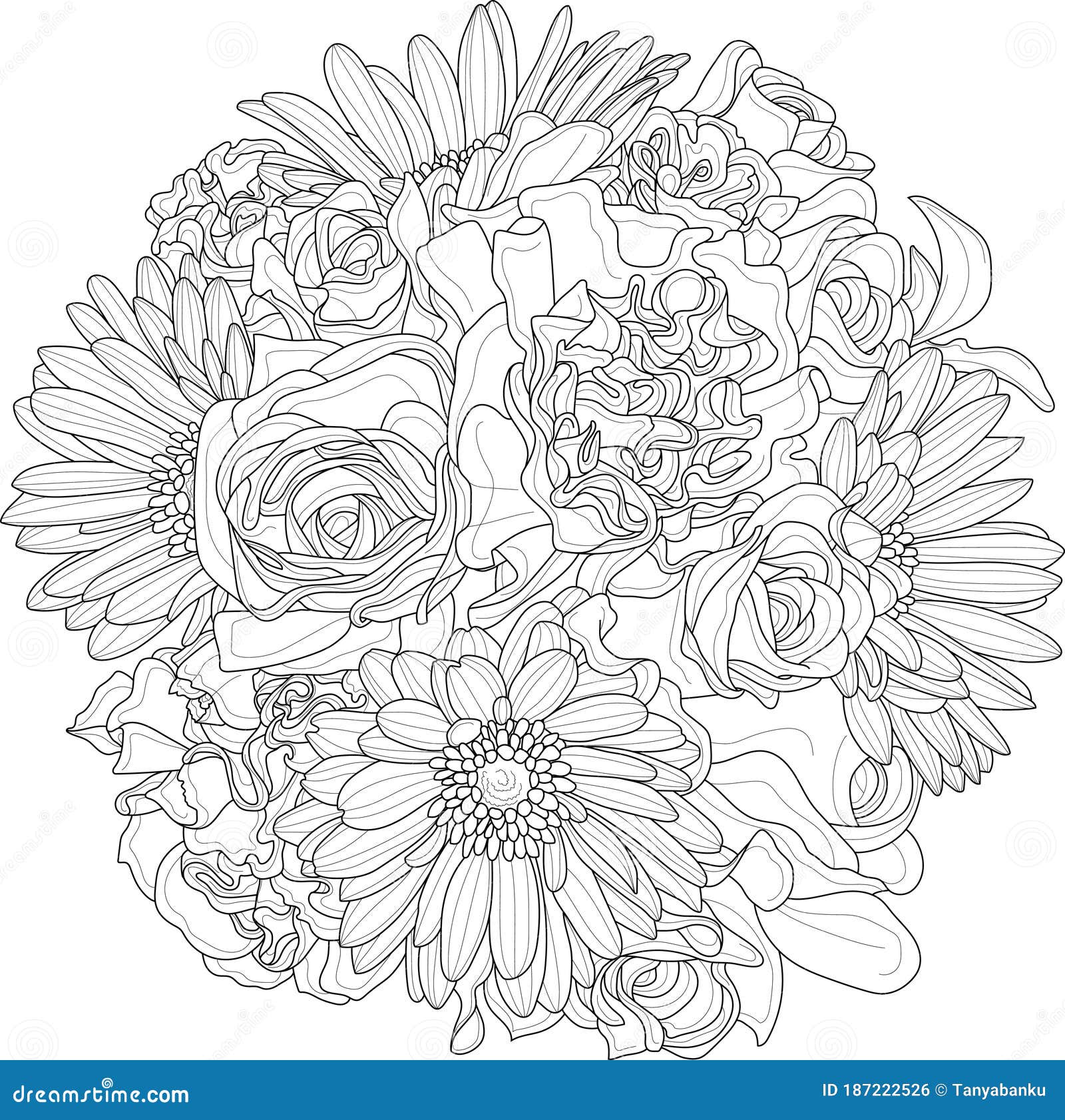 Gerbera Daisy Bouquet Drawing