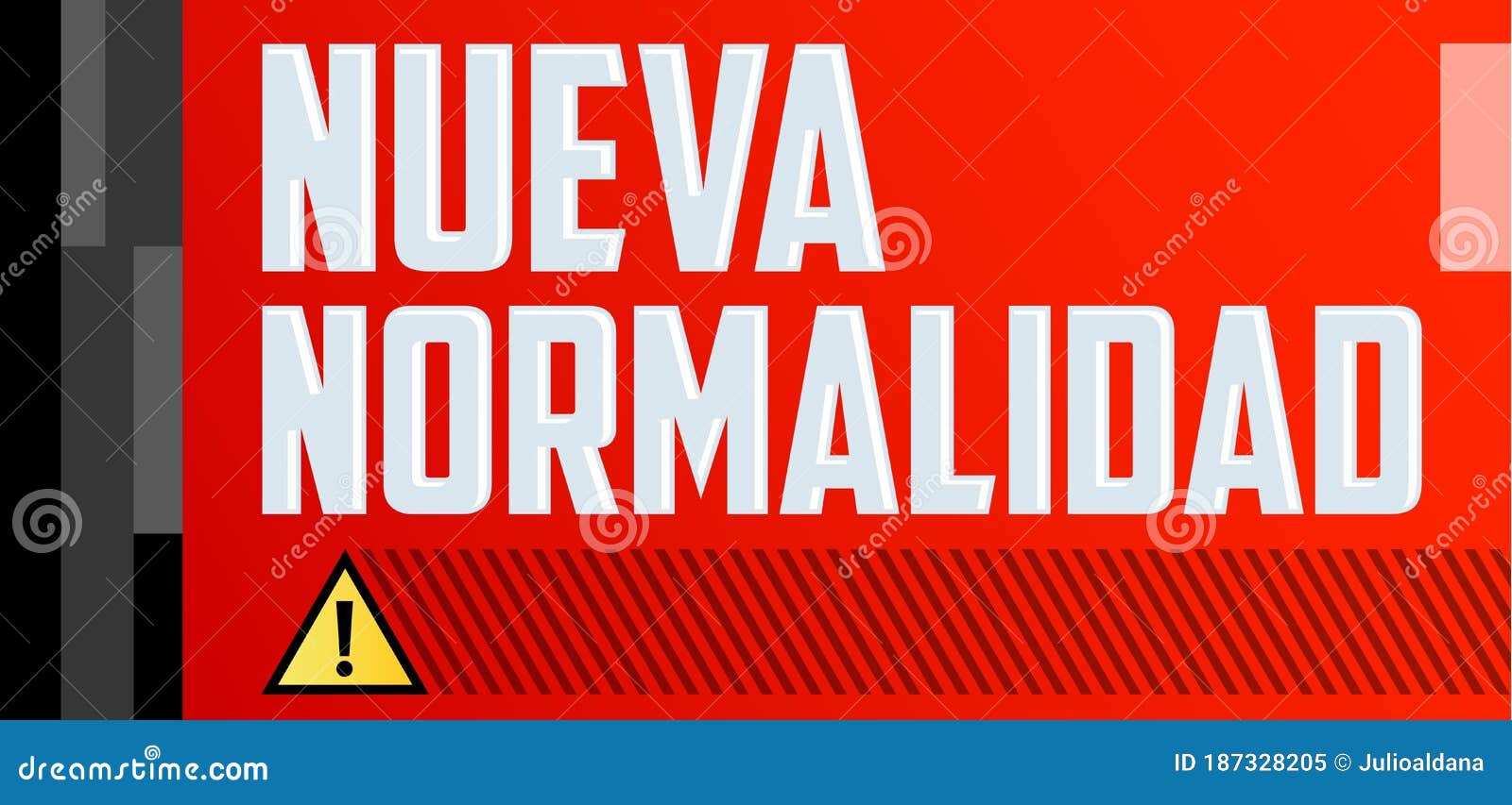 nueva normalidad, new normal spanish text,  .