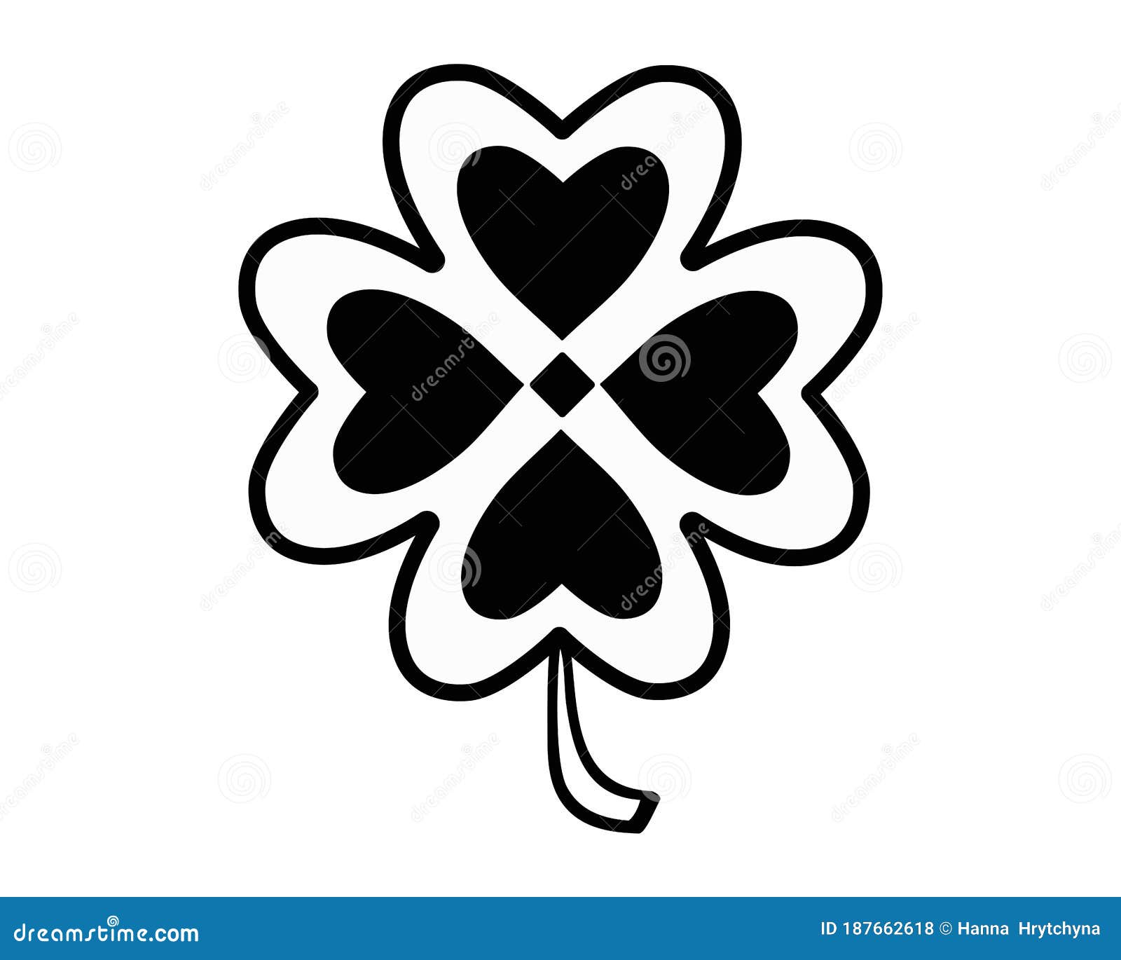 Download Four-leafed - Vector Black And White Symbol For Logo Or ...