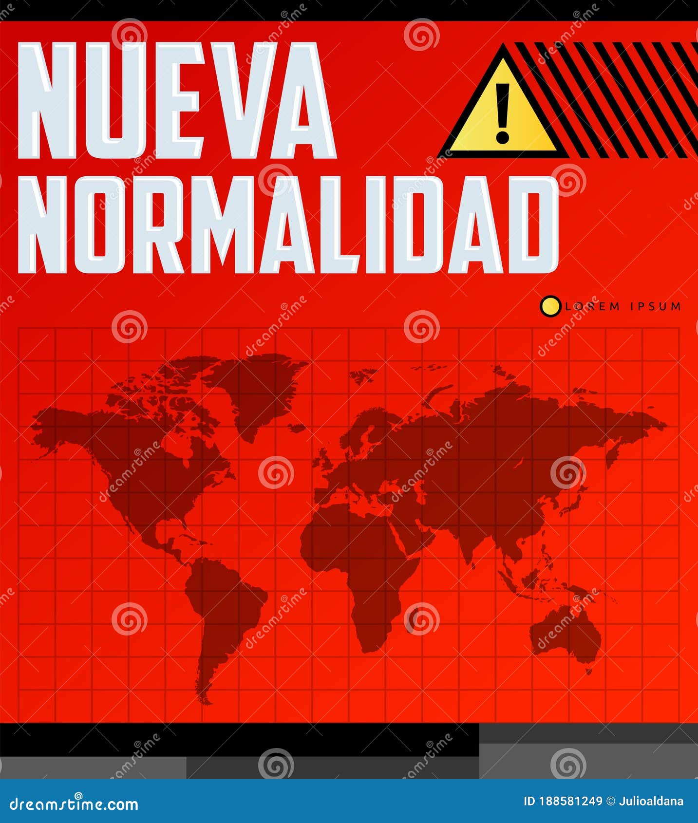 nueva normalidad, new normal spanish text,  .