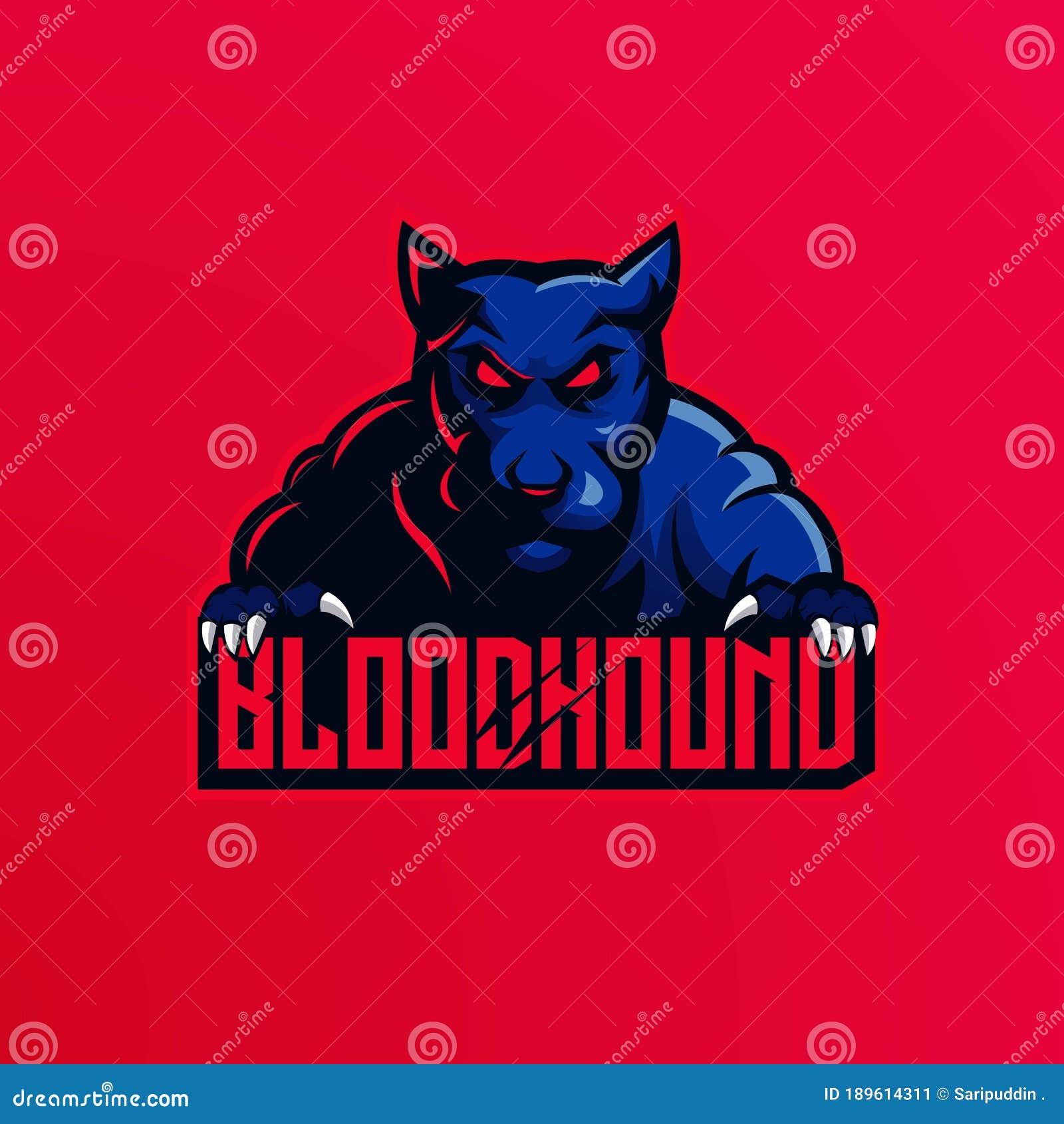 Dog gaming logo stock vector. Illustration of logo, club 189614311