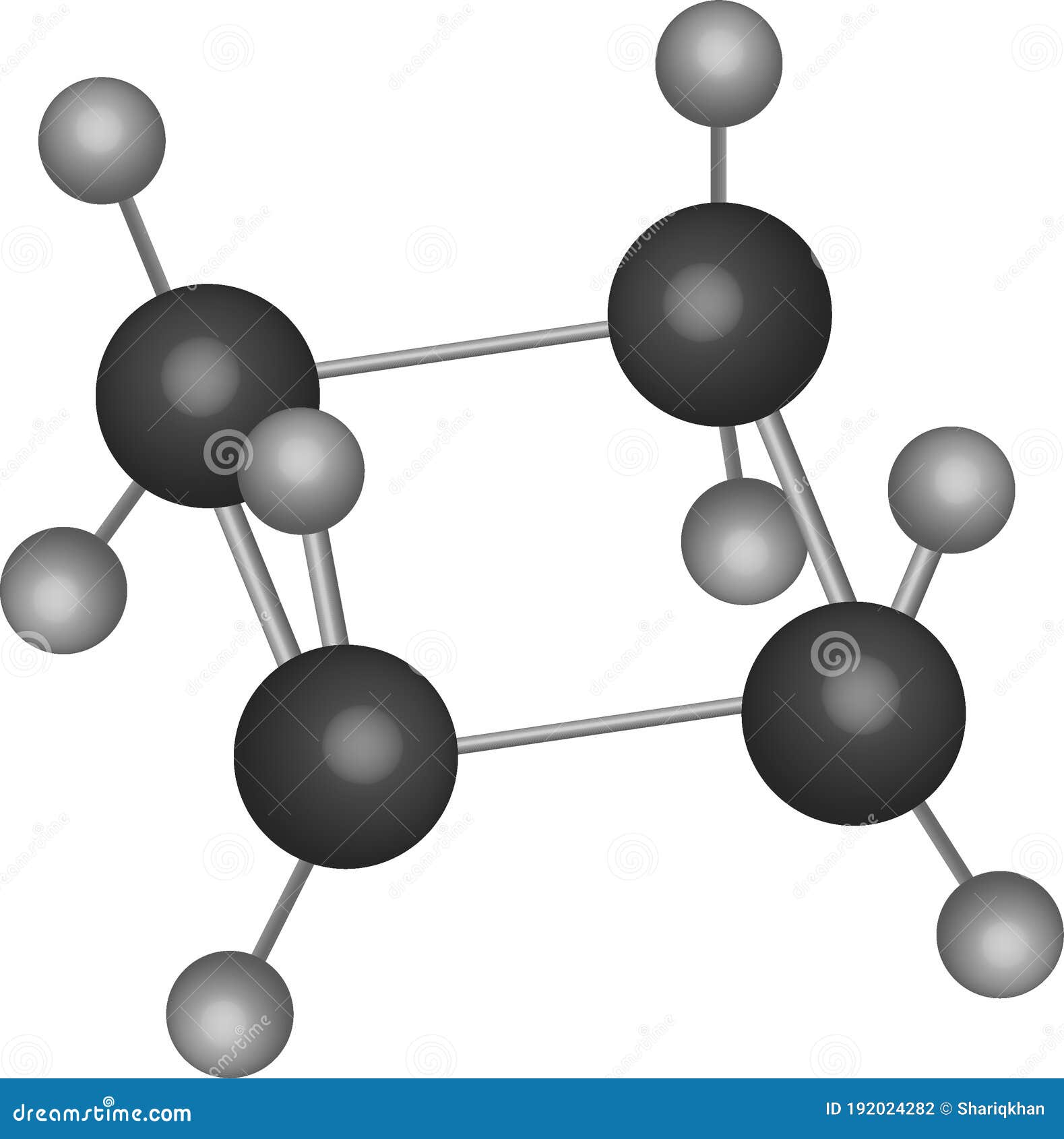 Cyclobutane Structural Formula