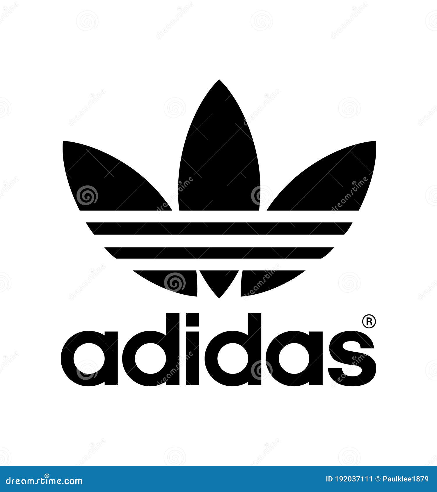 Adidas Logo Vector on White Editorial Photo - Illustration of icon, isolated: 192037111