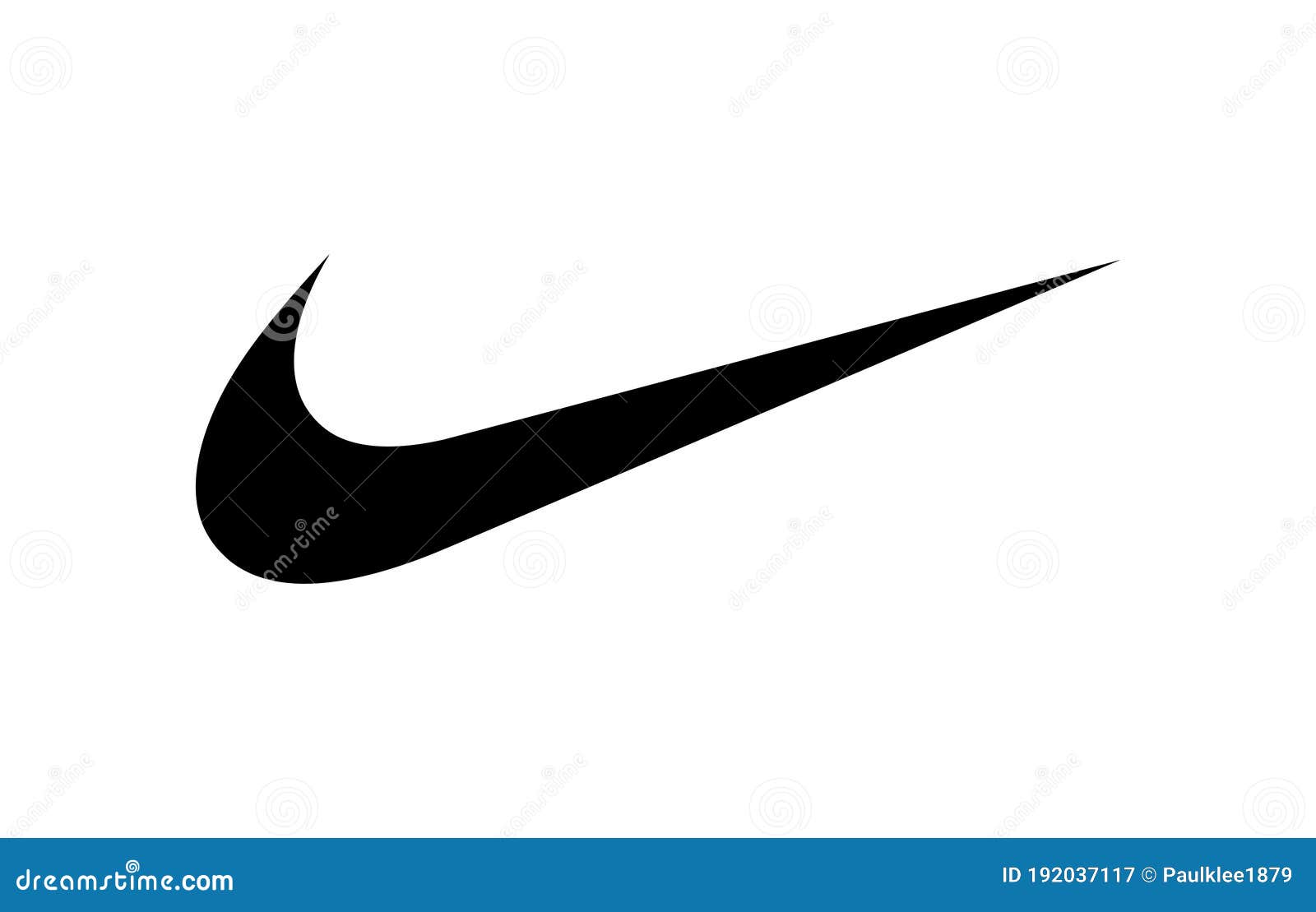 NIKE Logo Vector Illustration on White Background Editorial Photography ...