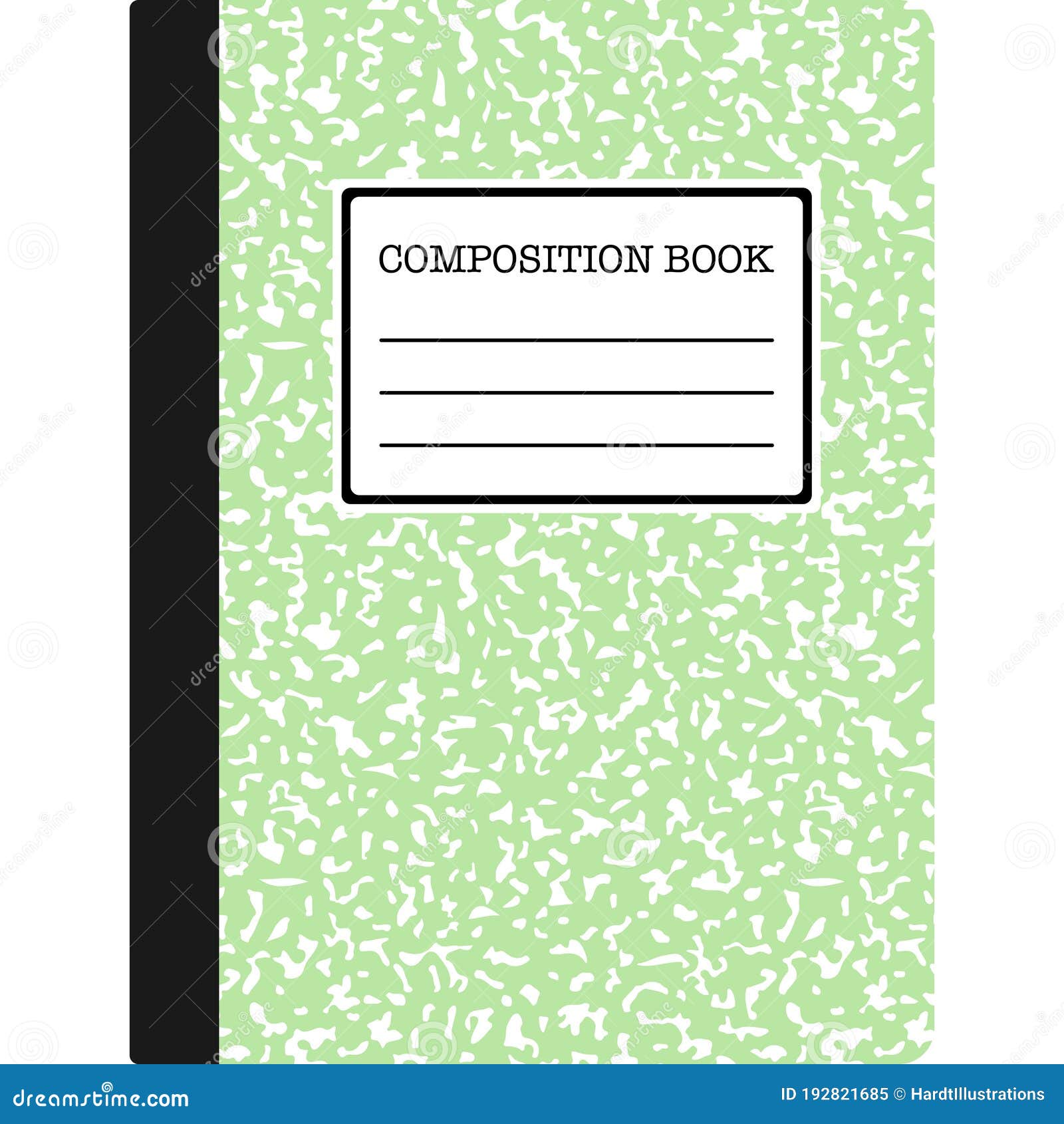 Composition Book stock illustration. Illustration of notebook 192821685