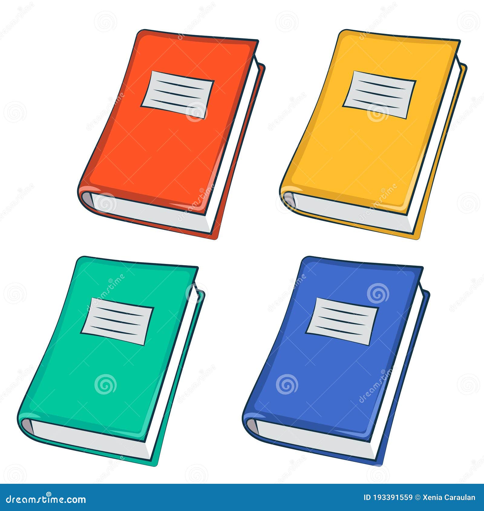 Notebooks School Supplies With Textbooks Pattern Vector Illustration
