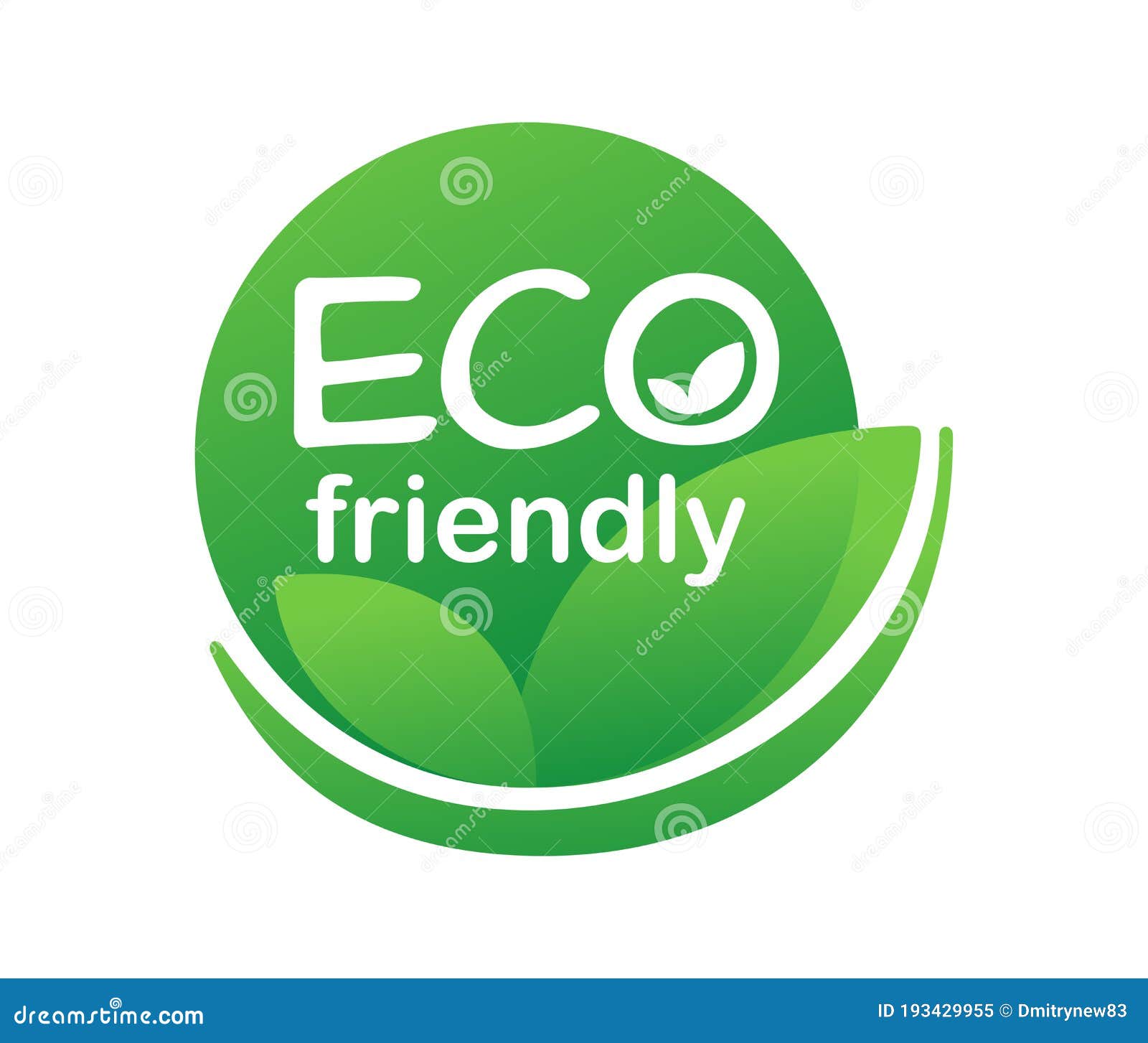 Eco Friendly Stamp Environmentally Safe Production Stock Vector