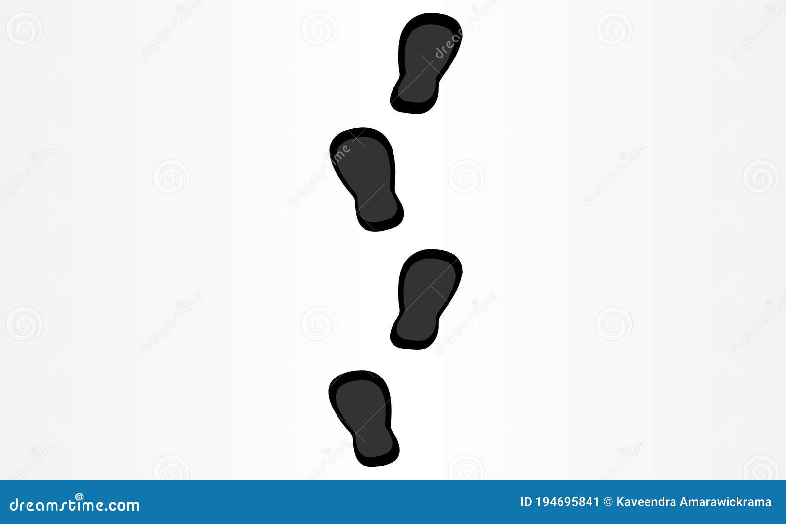 Vector Foot Print Design On White Stock Vector - Illustration of stamp