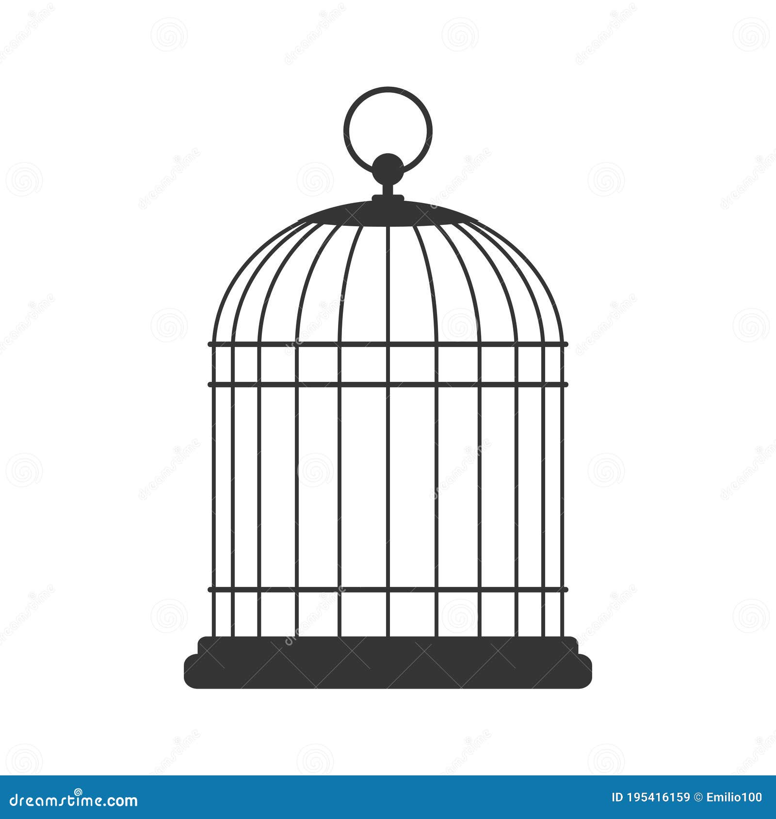 Bird Cage, Vector Illustration Stock Vector - Illustration of birdcage