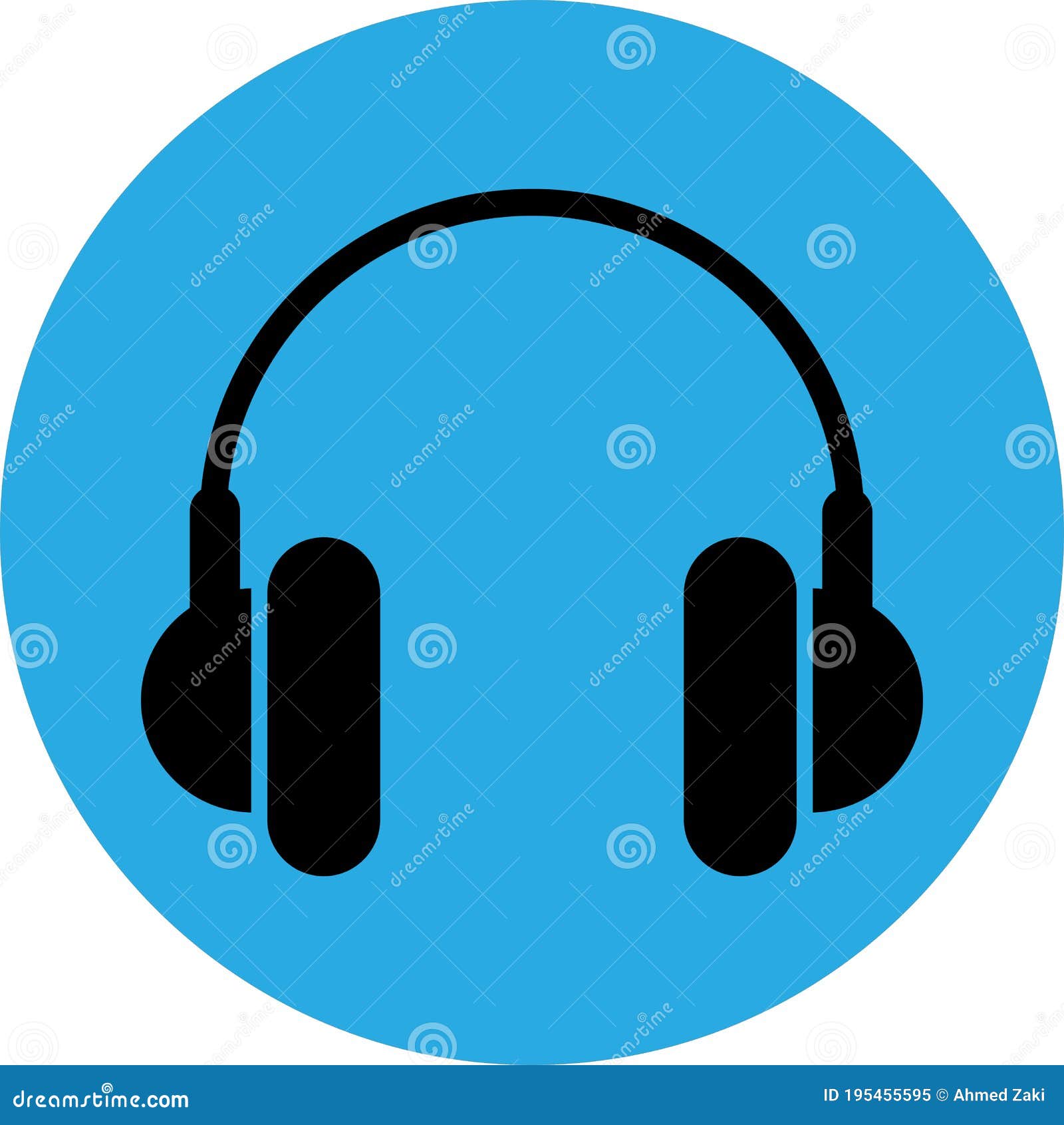 Vector Headphones Icon.Headphones Symbol Stock Vector Illustration of